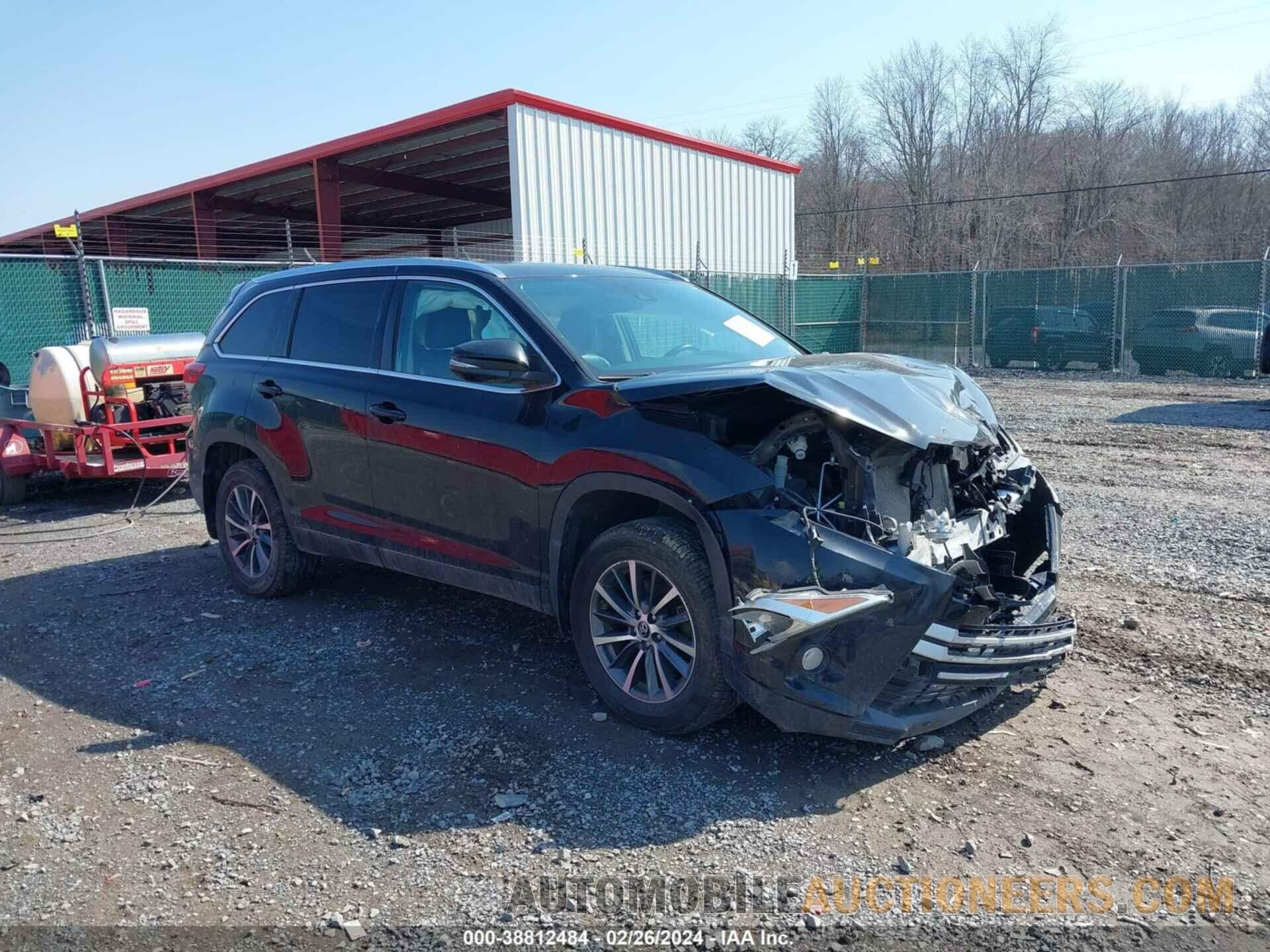 5TDJZRFH3KS597723 TOYOTA HIGHLANDER 2019