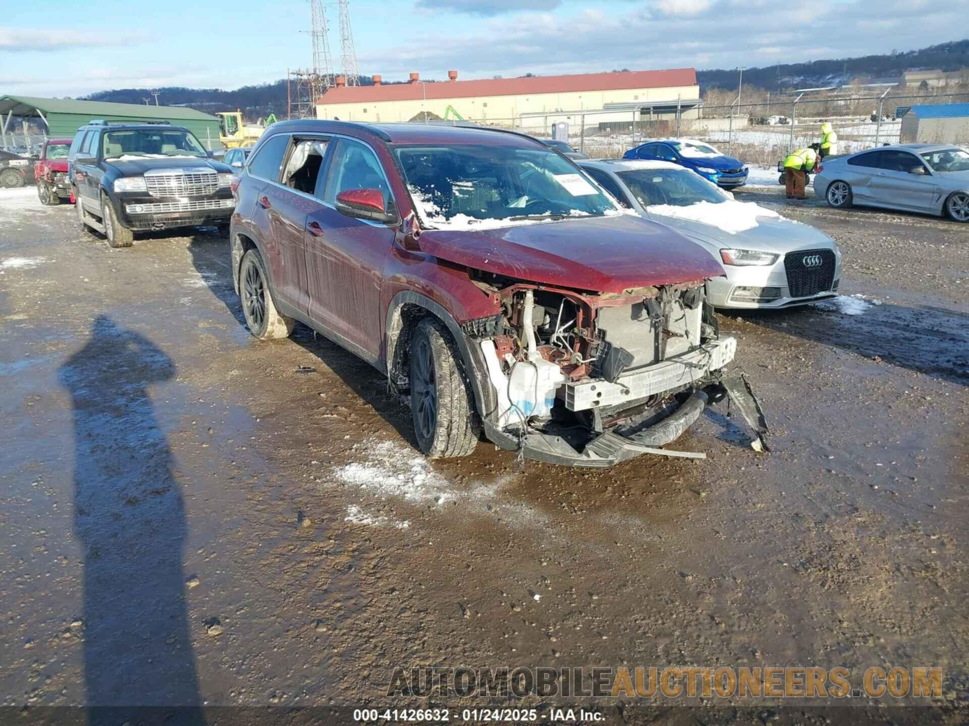 5TDJZRFH3KS607134 TOYOTA HIGHLANDER 2019