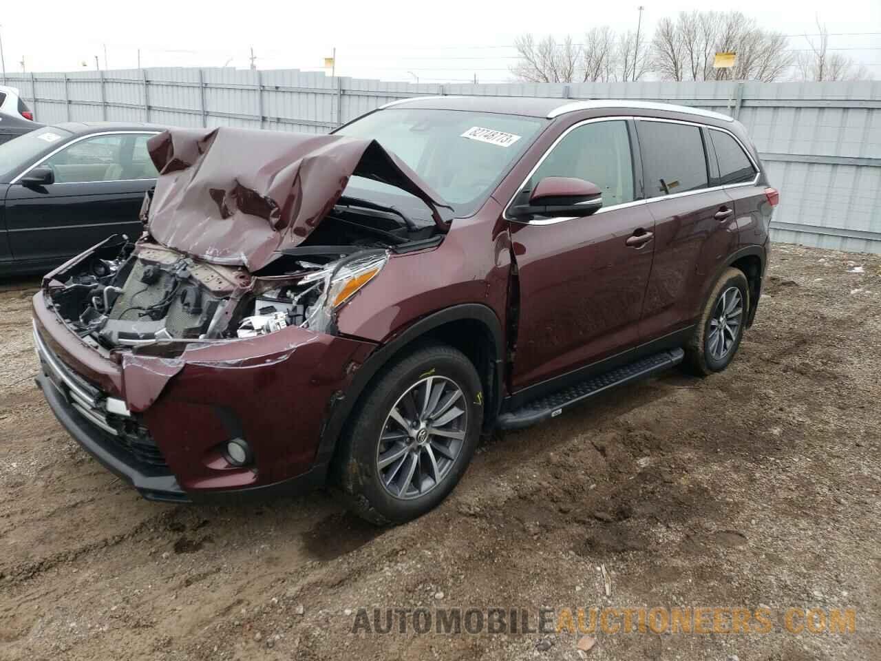 5TDJZRFH3KS716886 TOYOTA HIGHLANDER 2019