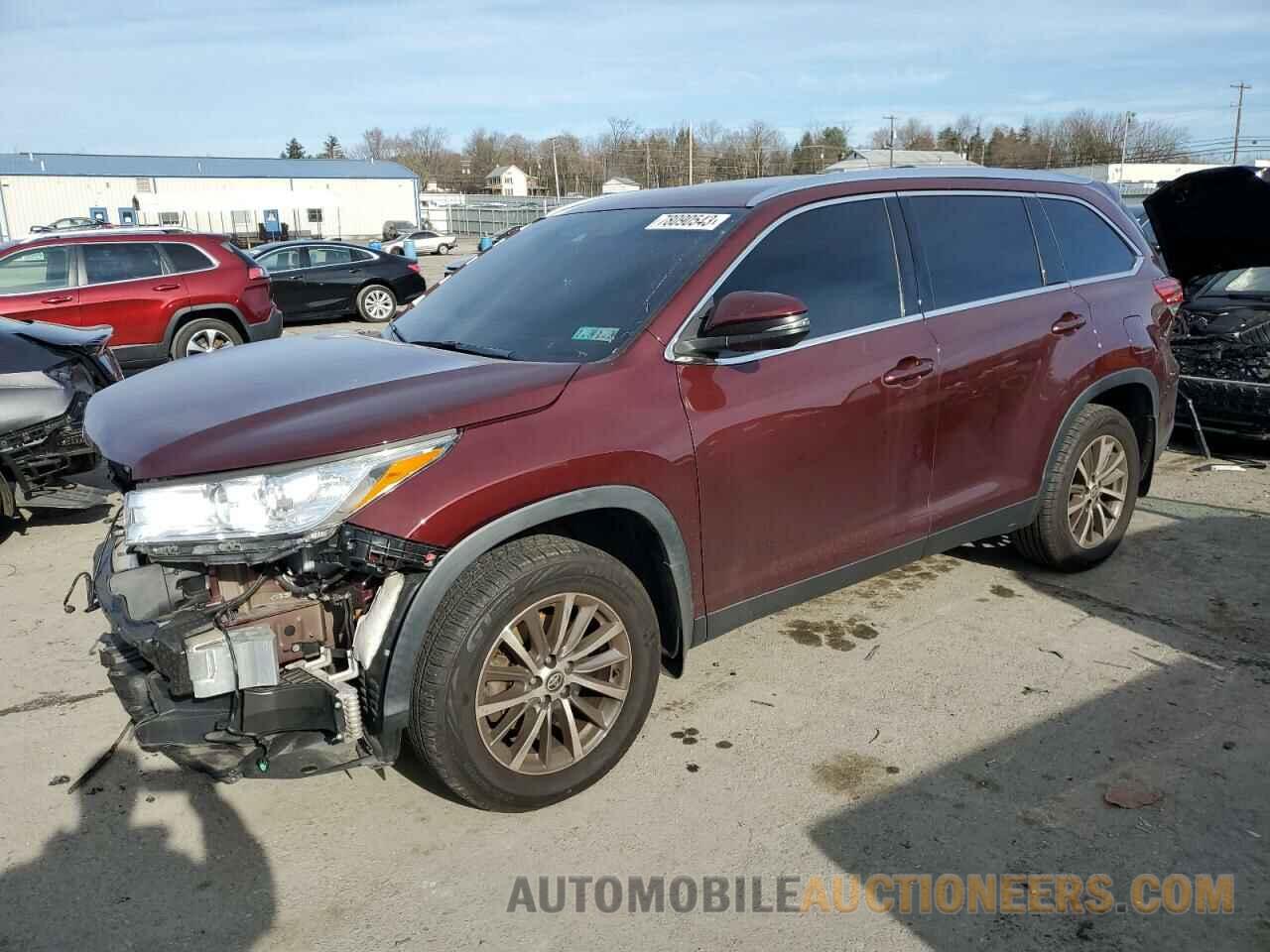 5TDJZRFH3KS743764 TOYOTA HIGHLANDER 2019