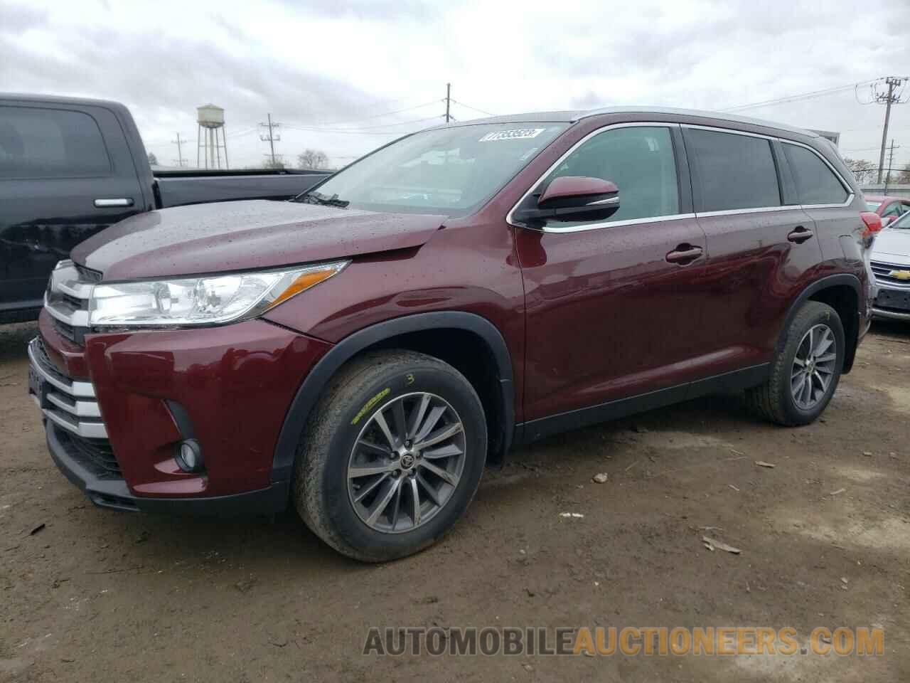 5TDJZRFH3KS746809 TOYOTA HIGHLANDER 2019