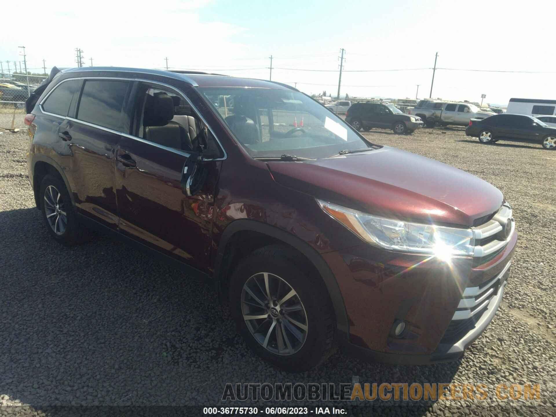 5TDJZRFH3KS927795 TOYOTA HIGHLANDER 2019