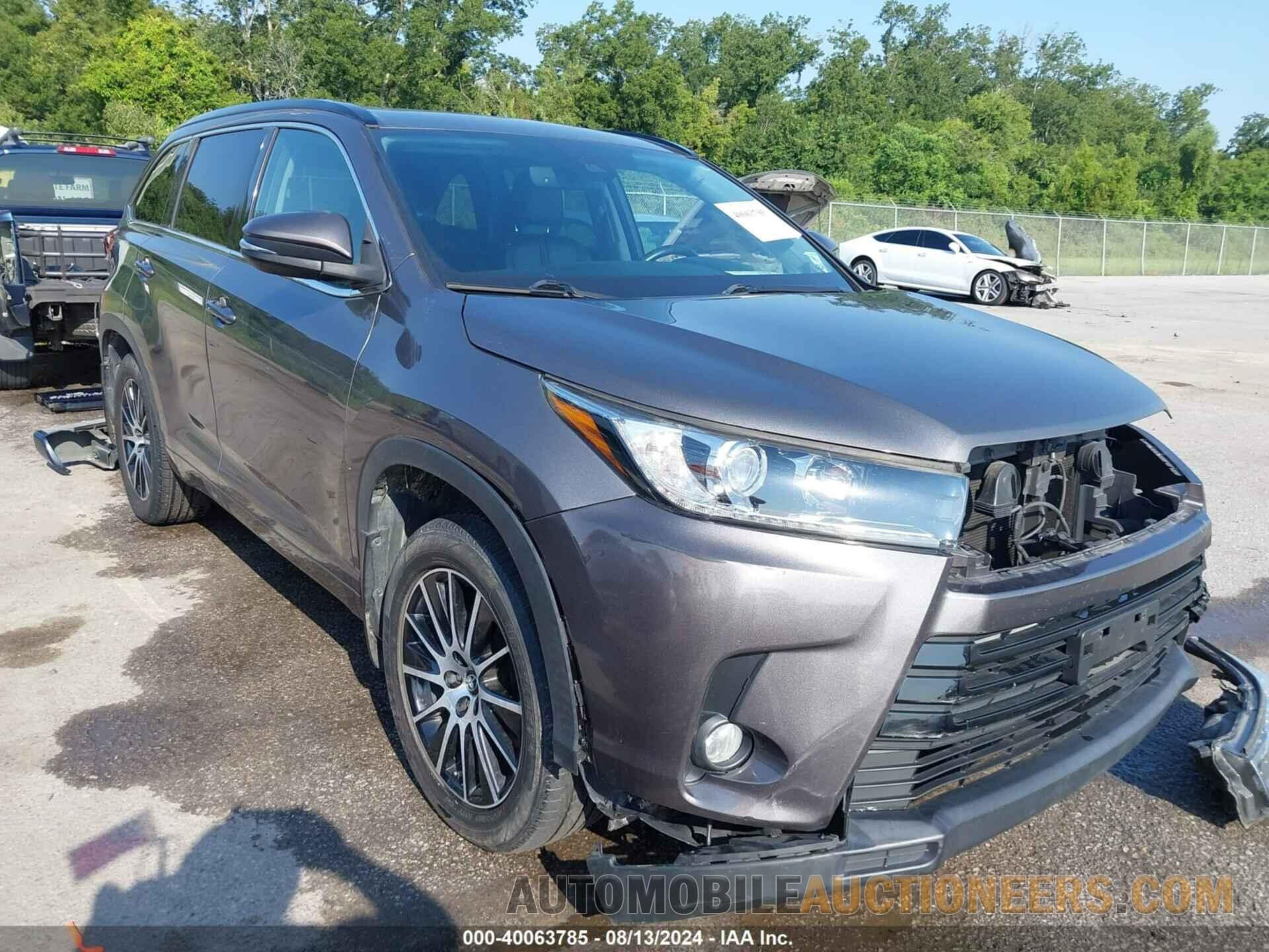 5TDJZRFH4HS363955 TOYOTA HIGHLANDER 2017