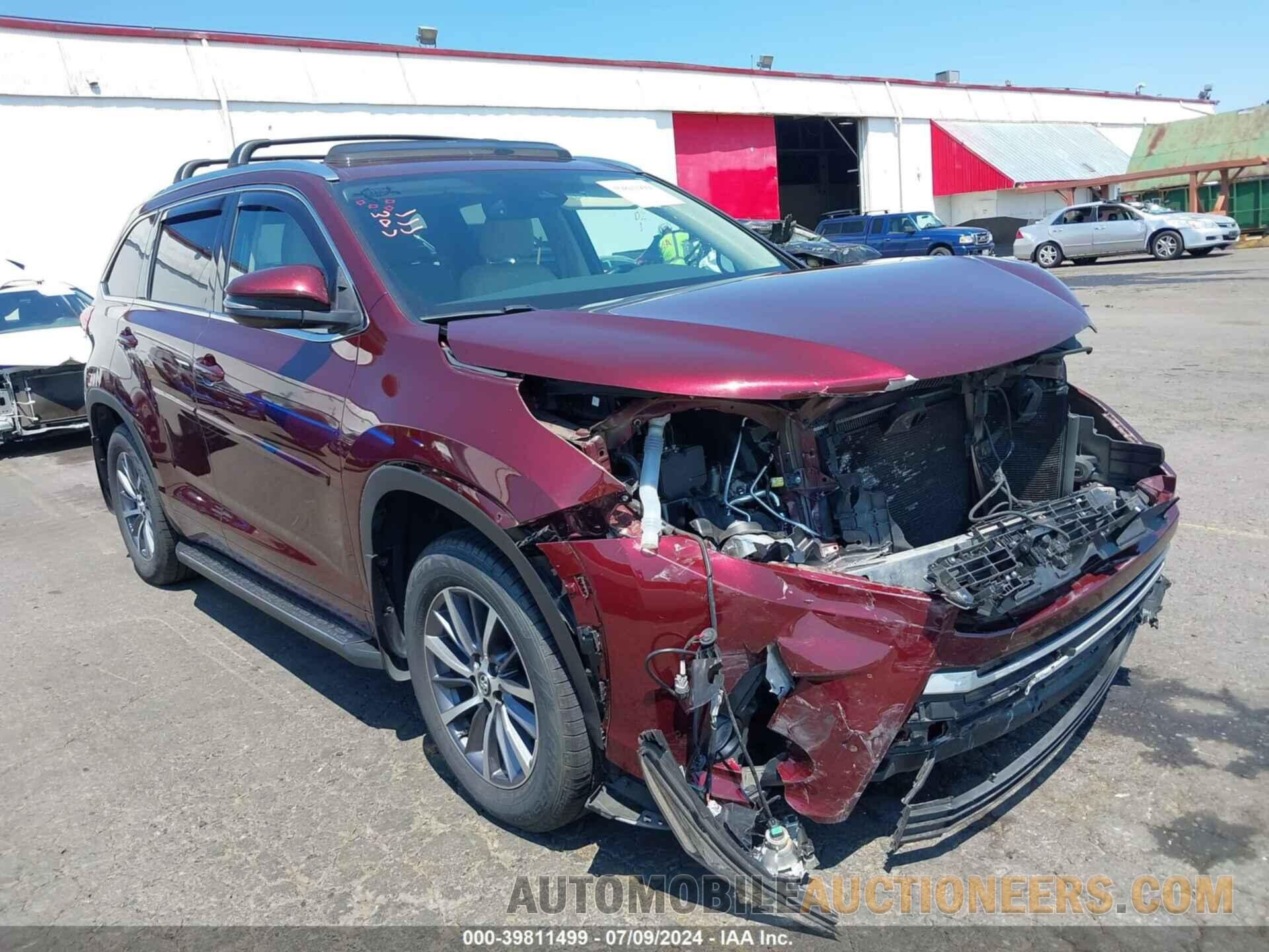 5TDJZRFH4HS376771 TOYOTA HIGHLANDER 2017