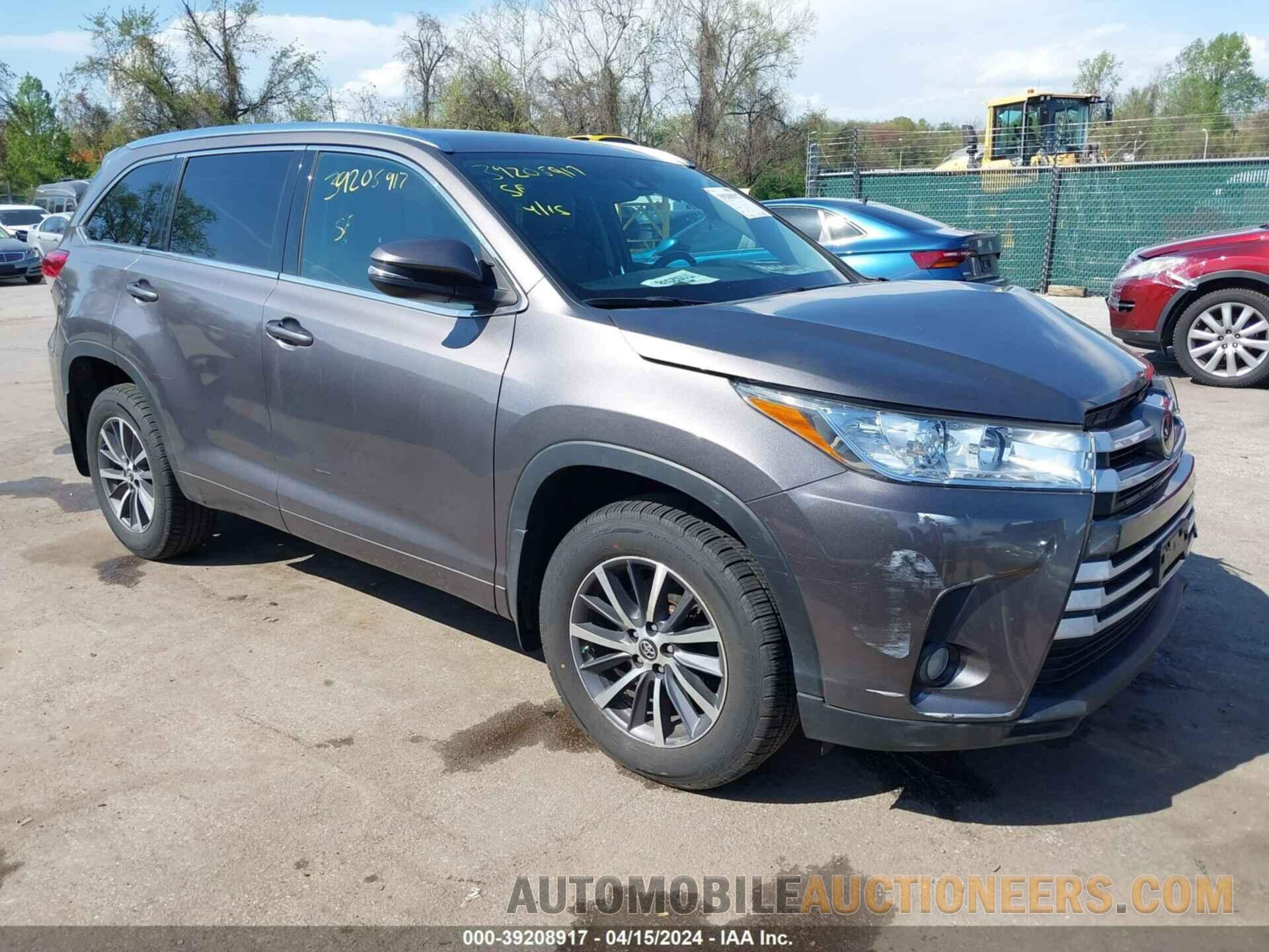 5TDJZRFH4HS392887 TOYOTA HIGHLANDER 2017