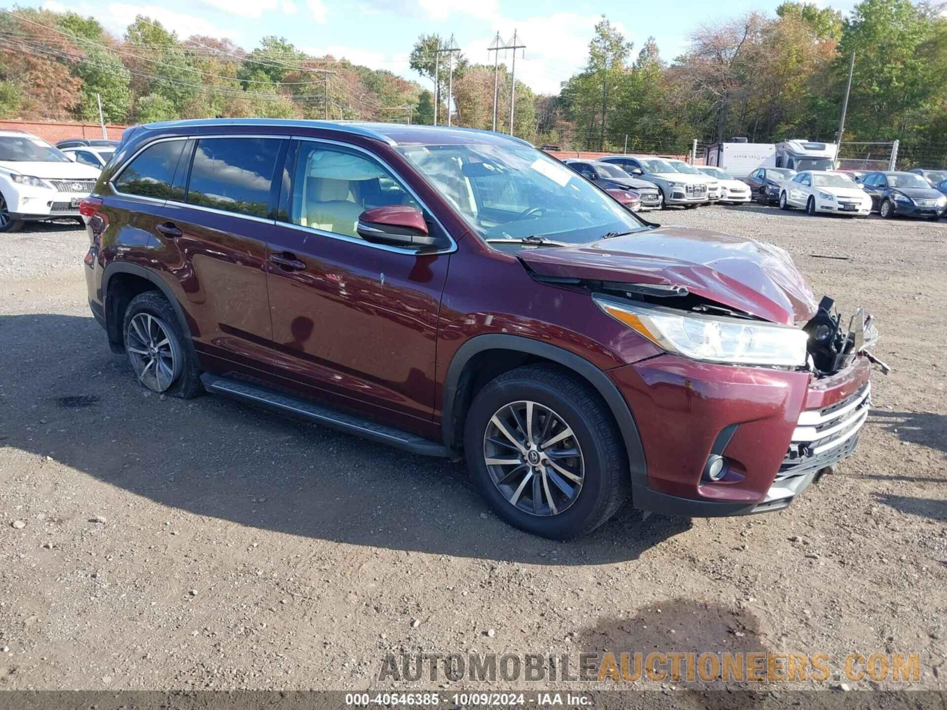 5TDJZRFH4HS406206 TOYOTA HIGHLANDER 2017