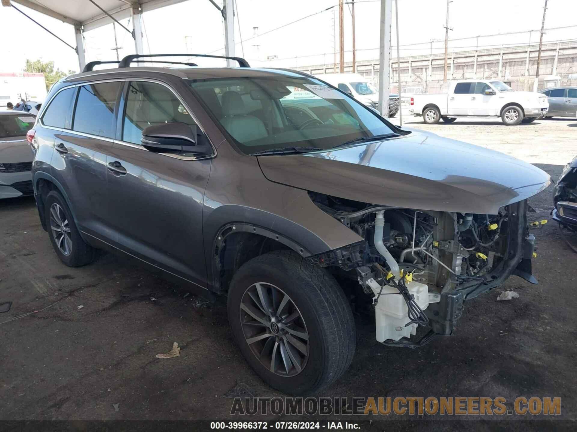 5TDJZRFH4HS460749 TOYOTA HIGHLANDER 2017