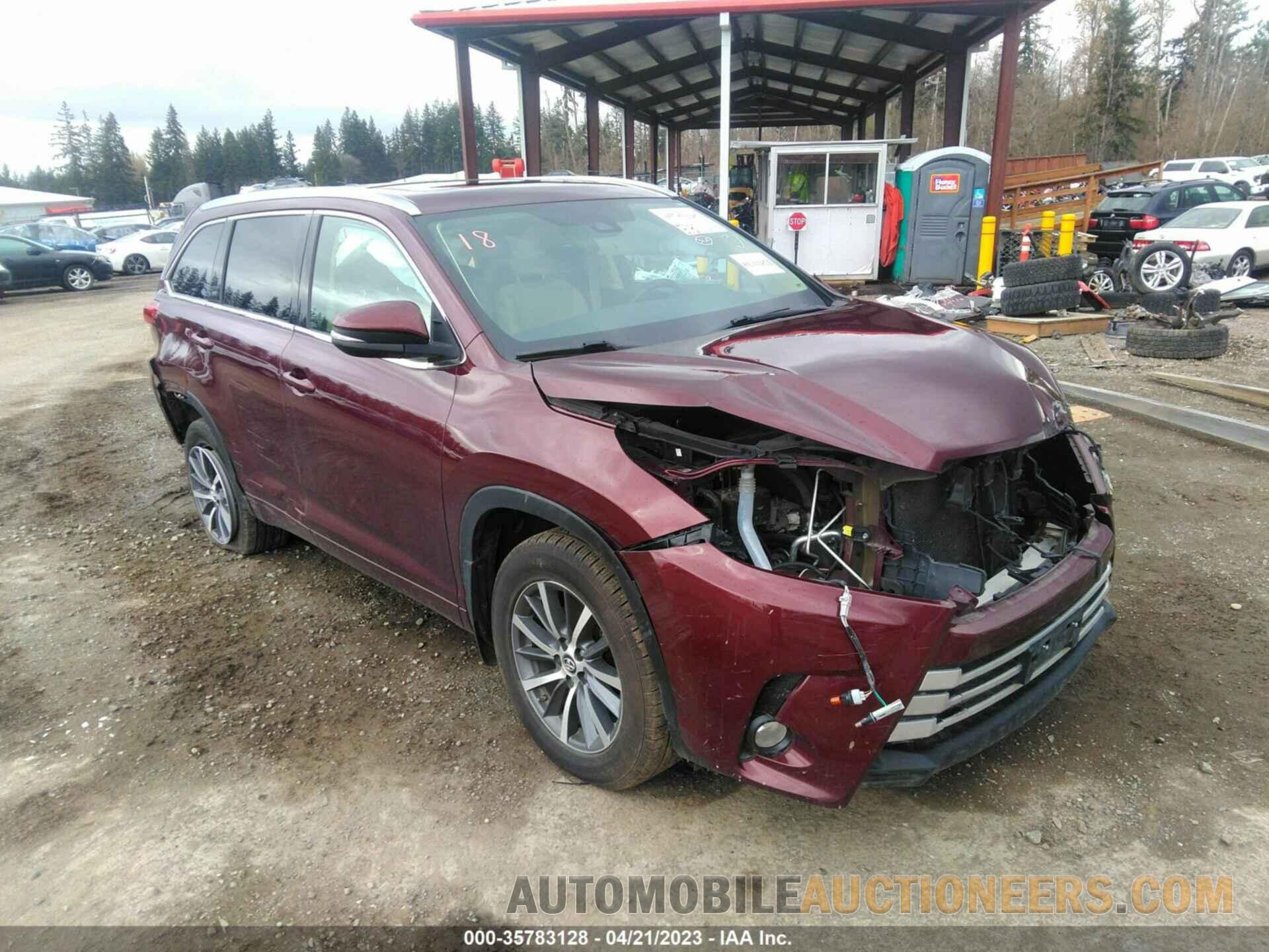 5TDJZRFH4HS470052 TOYOTA HIGHLANDER 2017