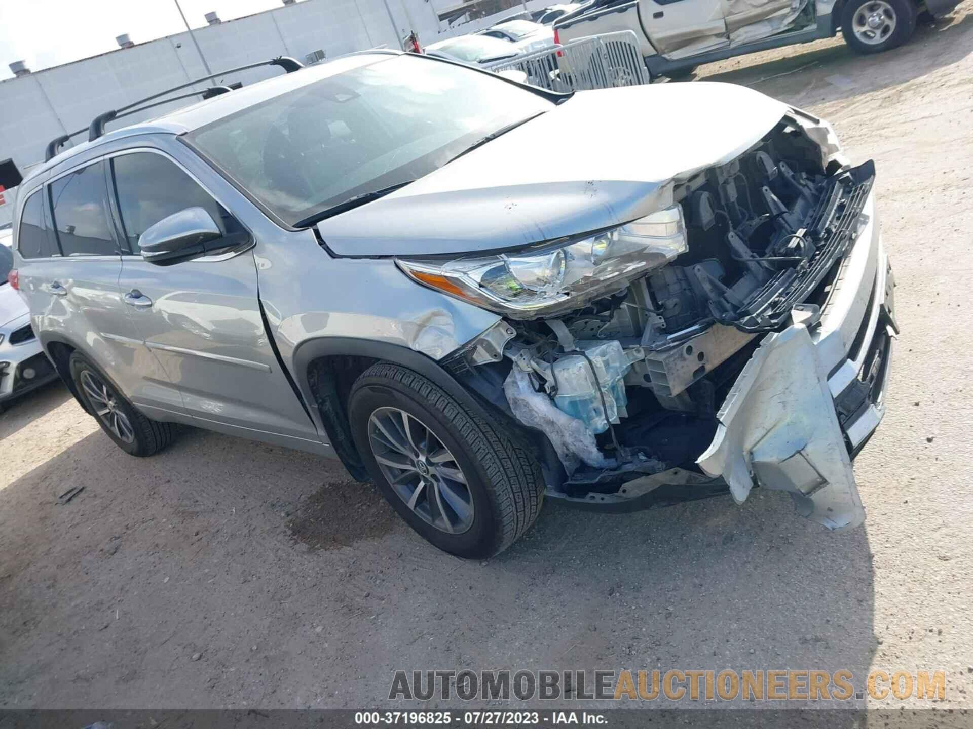 5TDJZRFH4JS803307 TOYOTA HIGHLANDER 2018