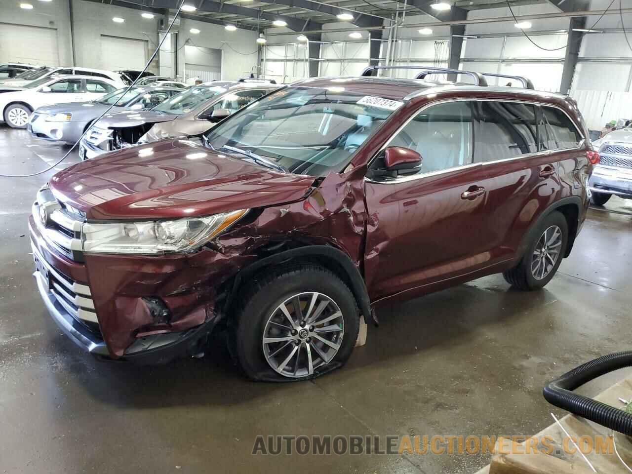 5TDJZRFH4JS822956 TOYOTA HIGHLANDER 2018