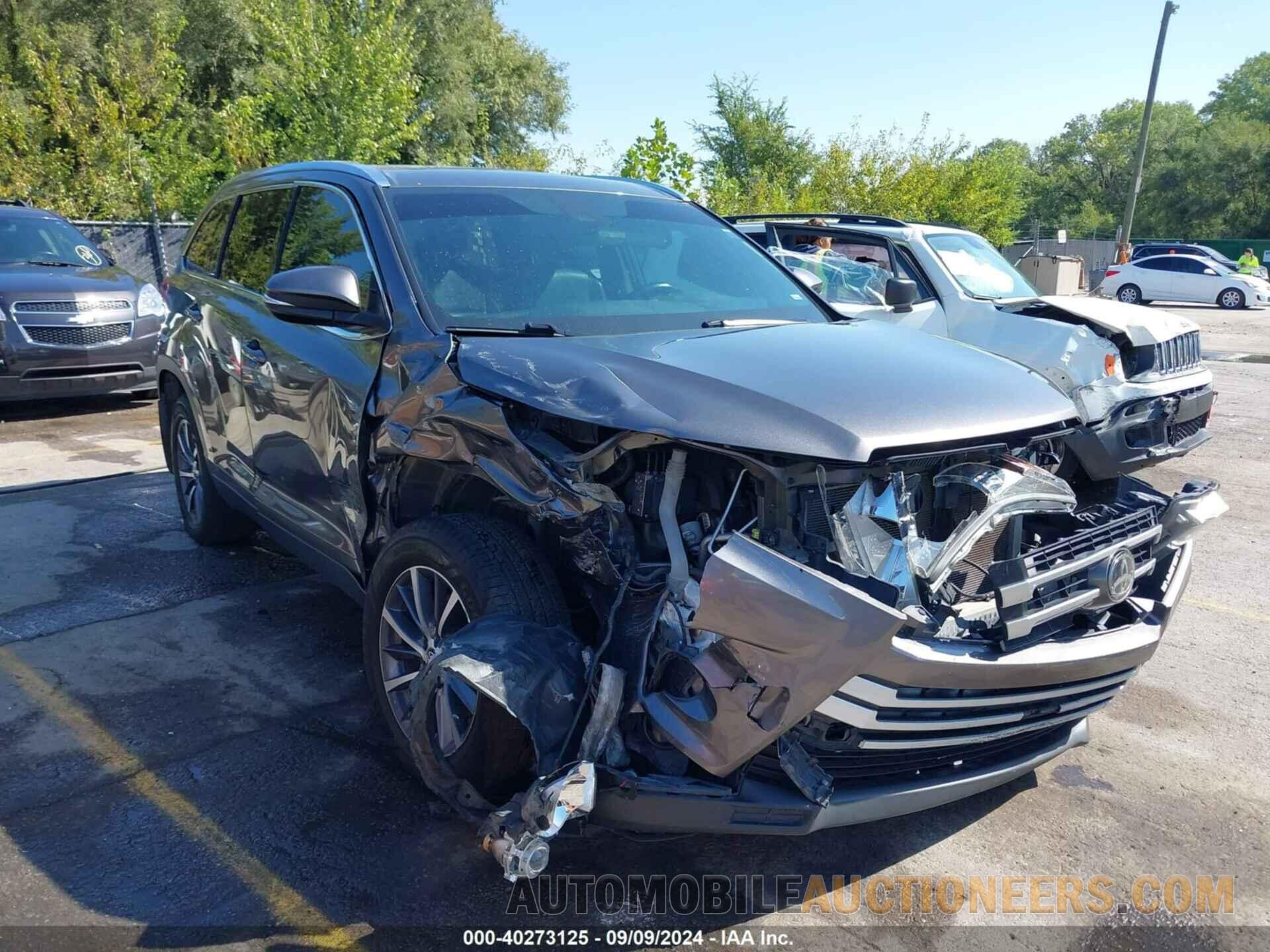 5TDJZRFH4KS605084 TOYOTA HIGHLANDER 2019