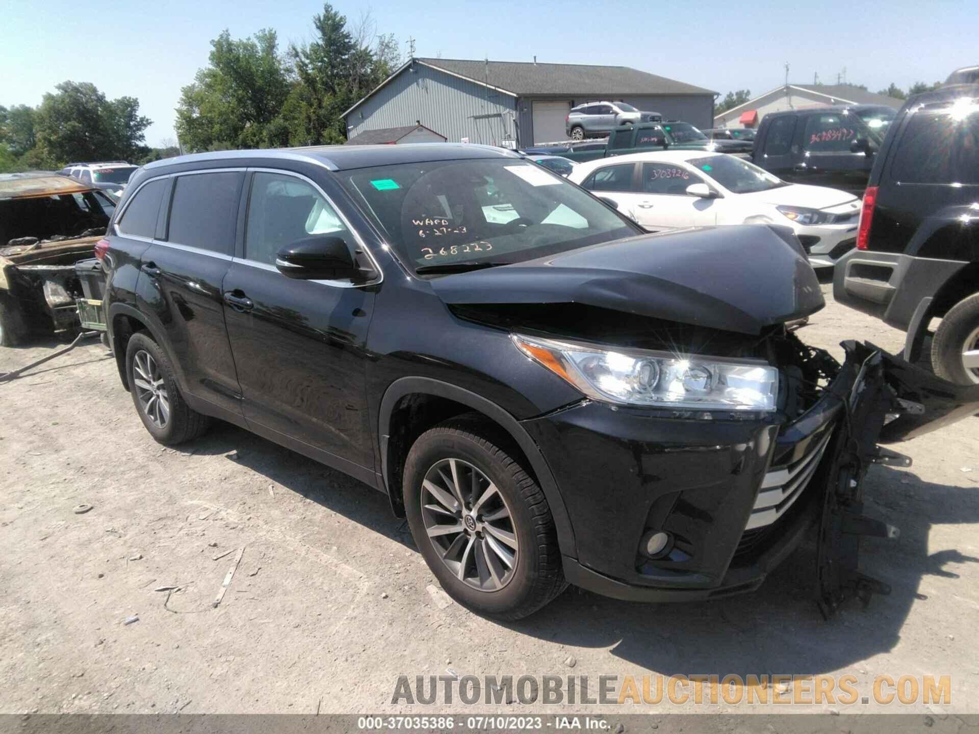 5TDJZRFH4KS705914 TOYOTA HIGHLANDER 2019