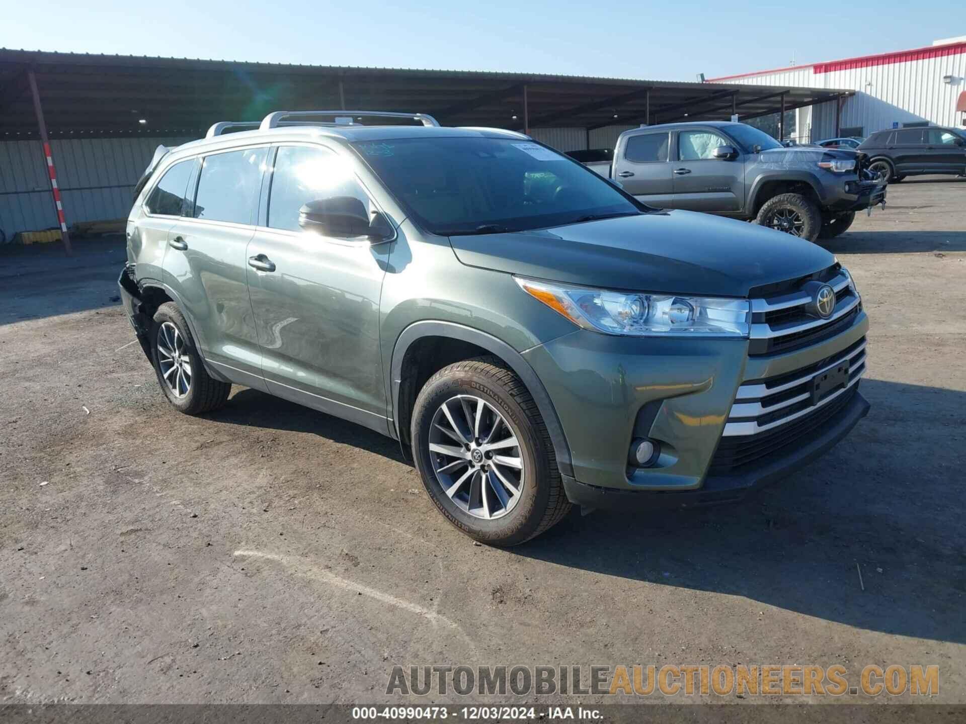 5TDJZRFH4KS706223 TOYOTA HIGHLANDER 2019