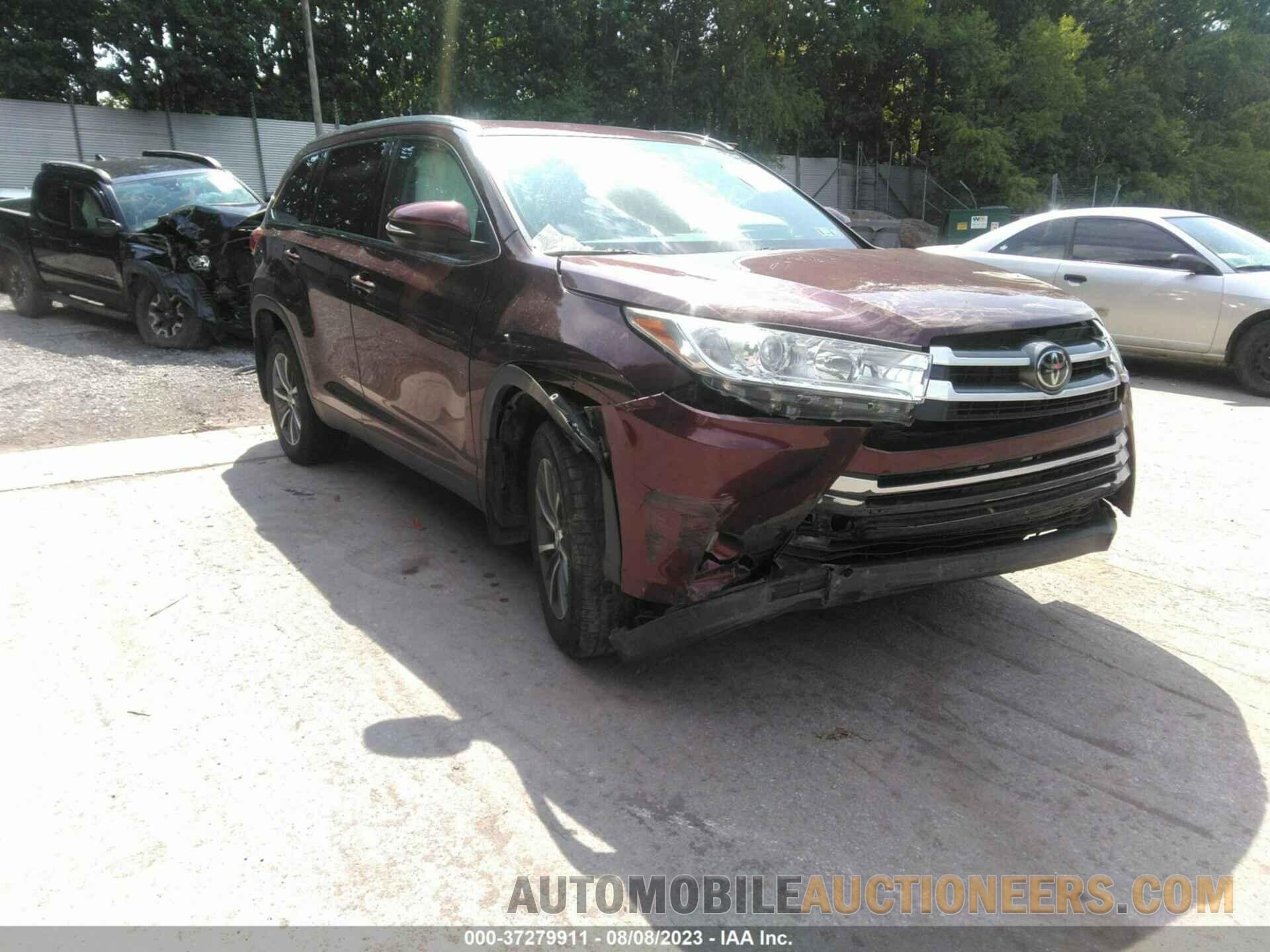 5TDJZRFH4KS730554 TOYOTA HIGHLANDER 2019