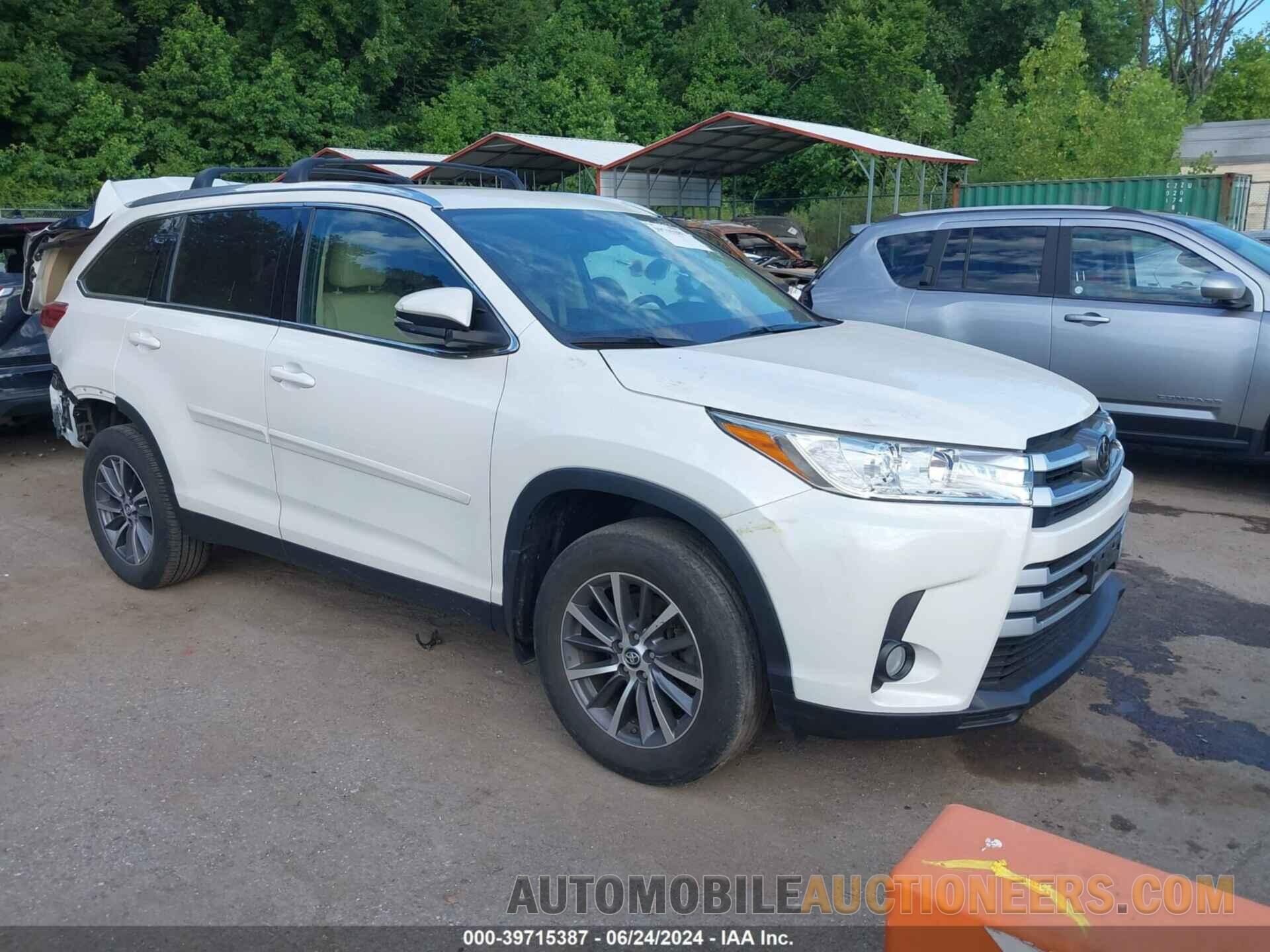 5TDJZRFH4KS915624 TOYOTA HIGHLANDER 2019