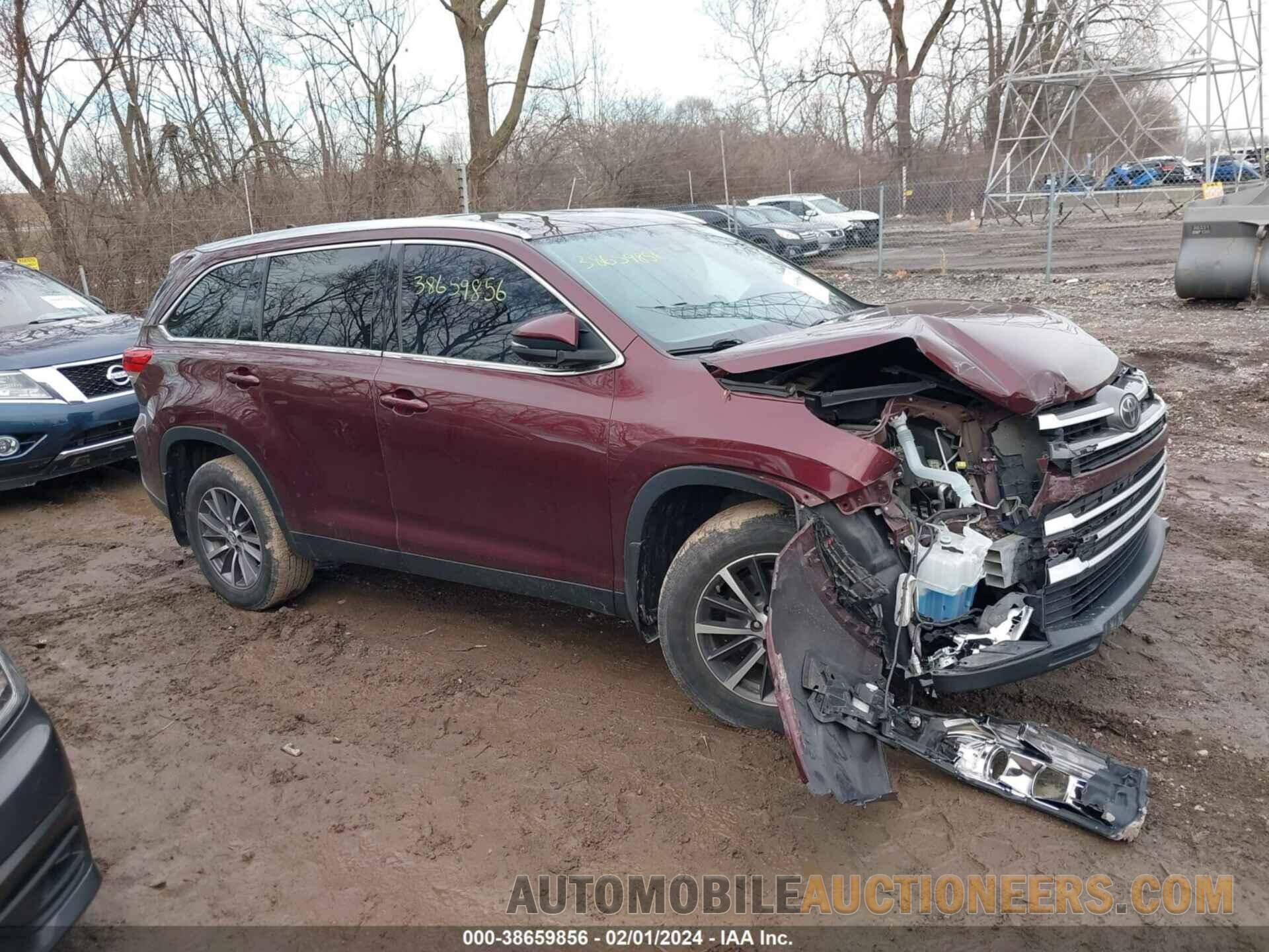 5TDJZRFH4KS955329 TOYOTA HIGHLANDER 2019