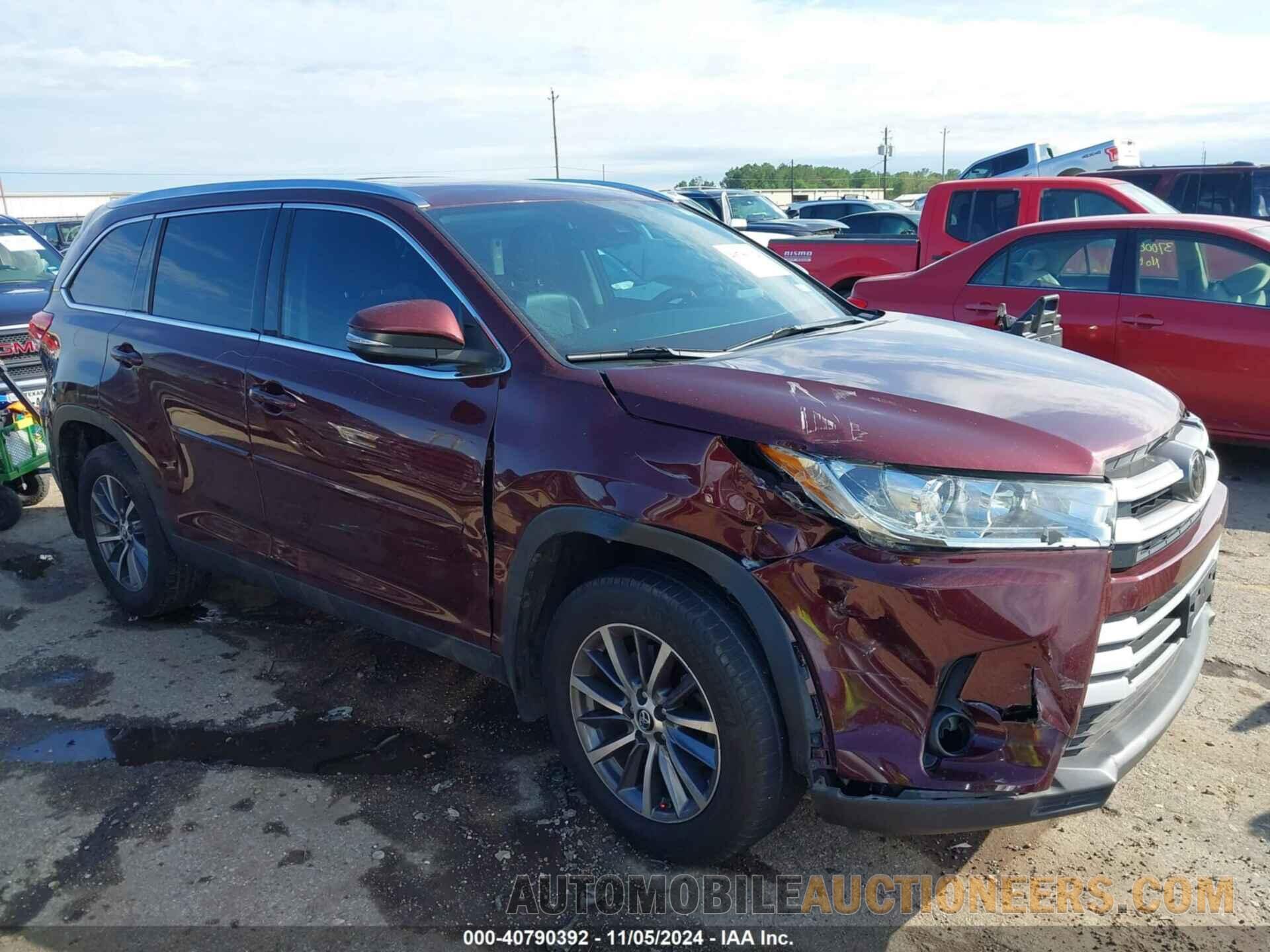 5TDJZRFH4KS978951 TOYOTA HIGHLANDER 2019