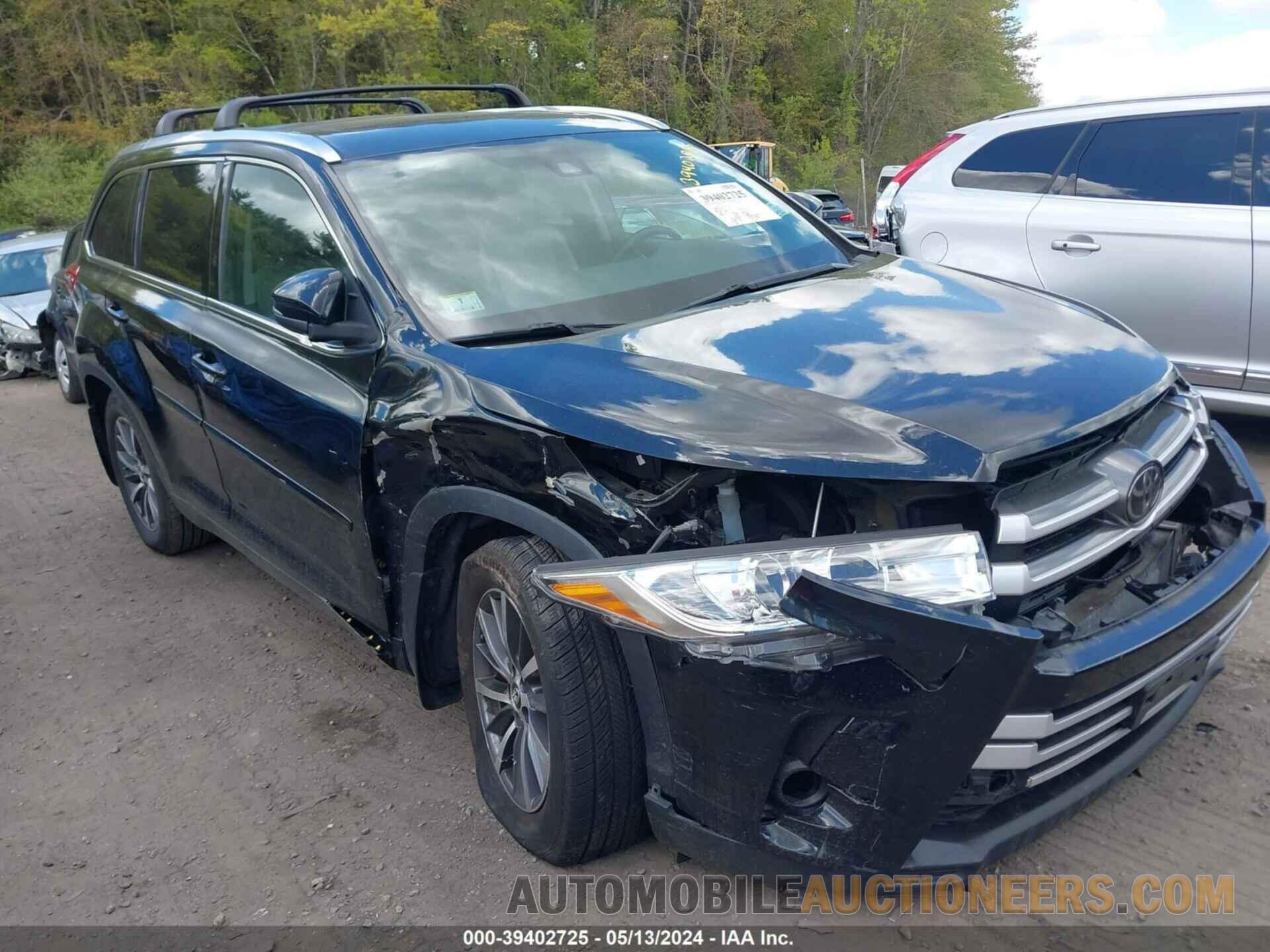 5TDJZRFH5HS445709 TOYOTA HIGHLANDER 2017