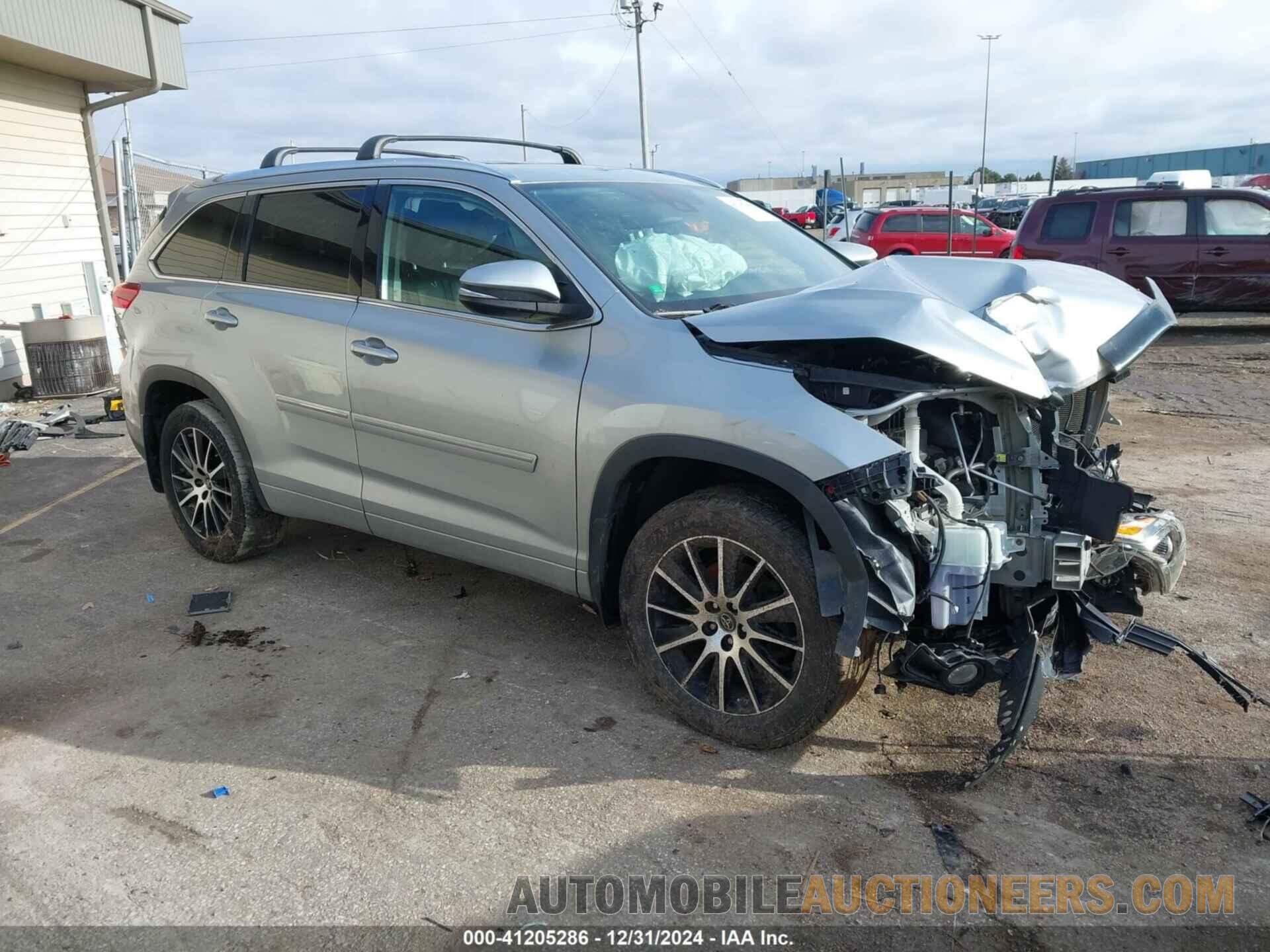 5TDJZRFH5JS485424 TOYOTA HIGHLANDER 2018