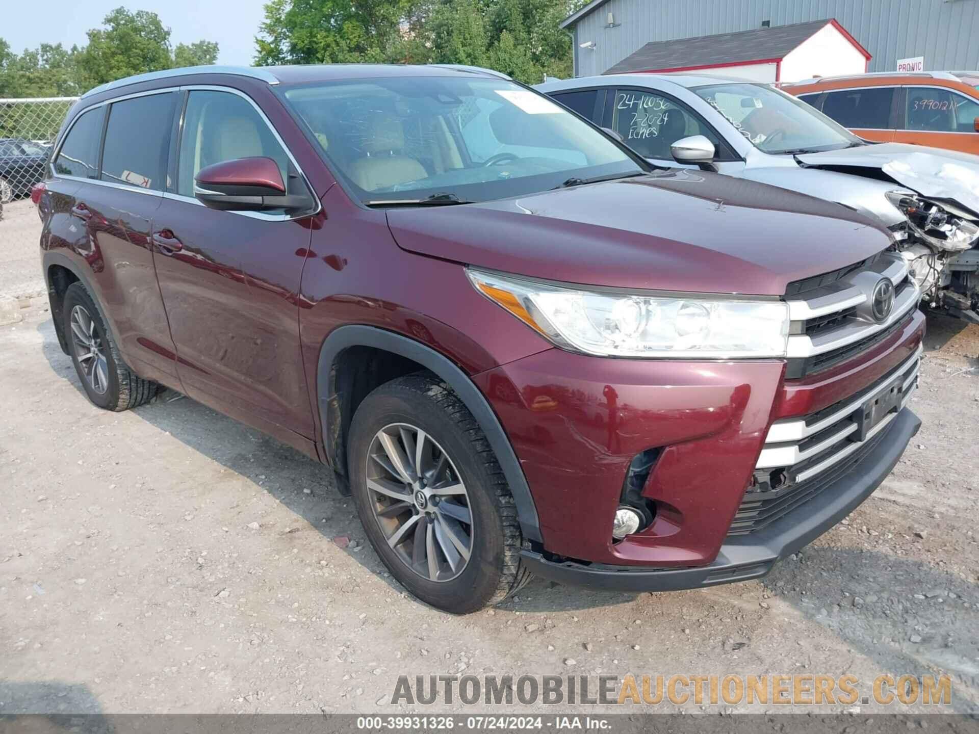 5TDJZRFH5JS824182 TOYOTA HIGHLANDER 2018