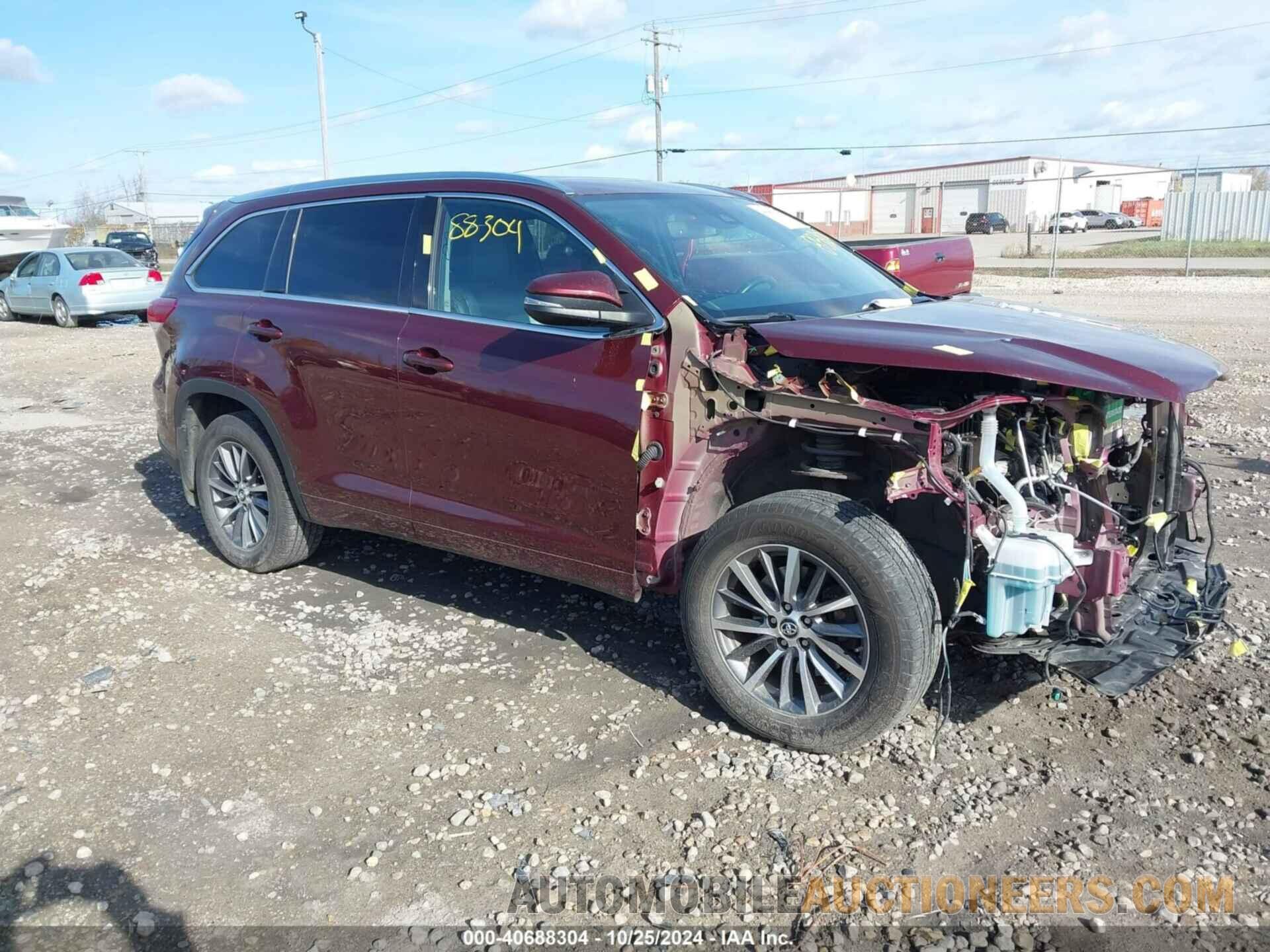 5TDJZRFH5JS844920 TOYOTA HIGHLANDER 2018