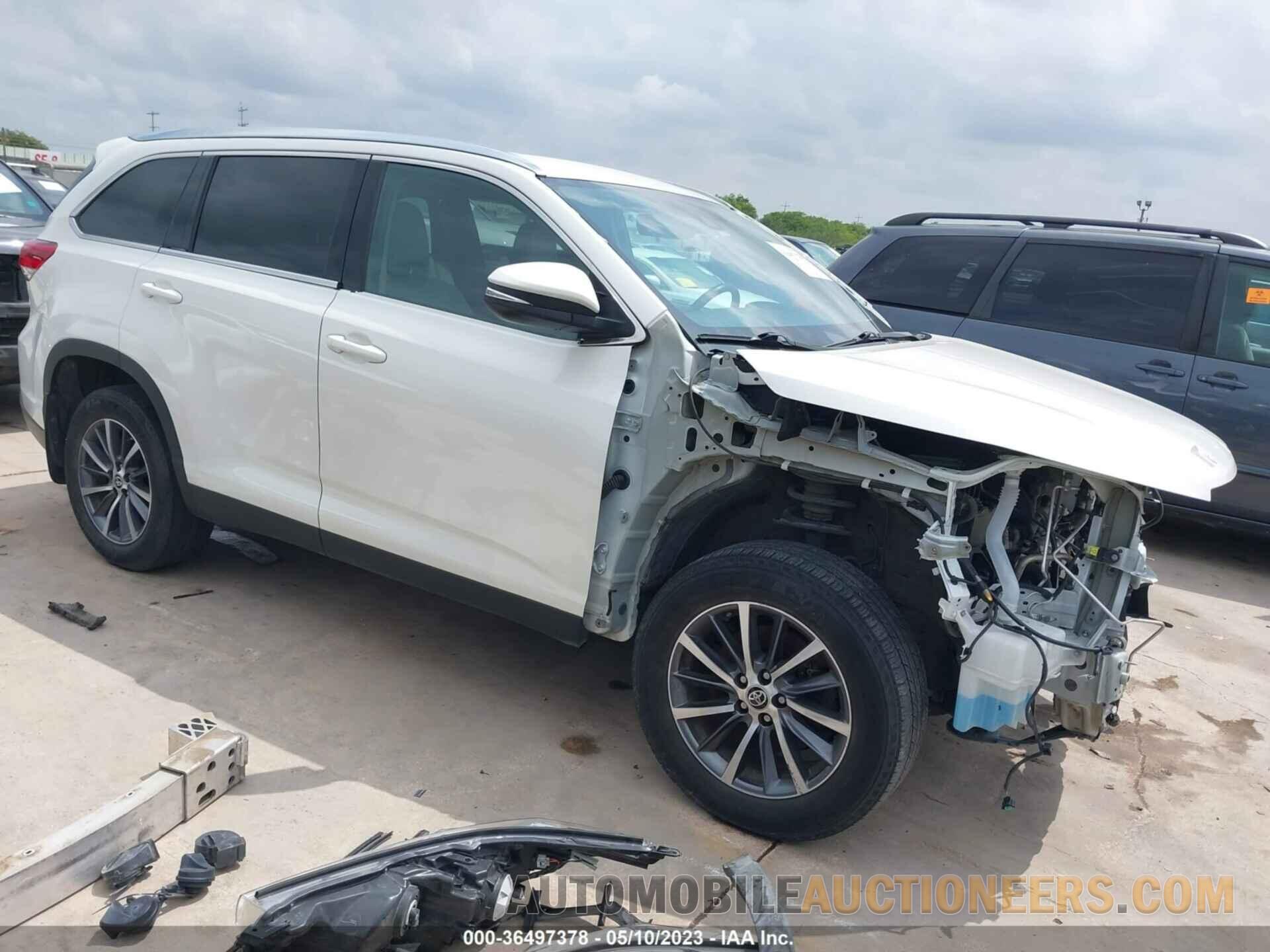 5TDJZRFH5KS626106 TOYOTA HIGHLANDER 2019