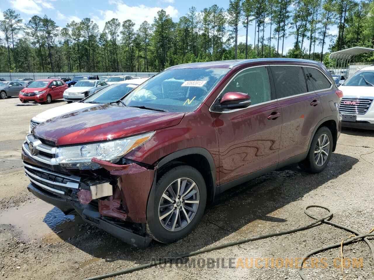 5TDJZRFH5KS706733 TOYOTA HIGHLANDER 2019