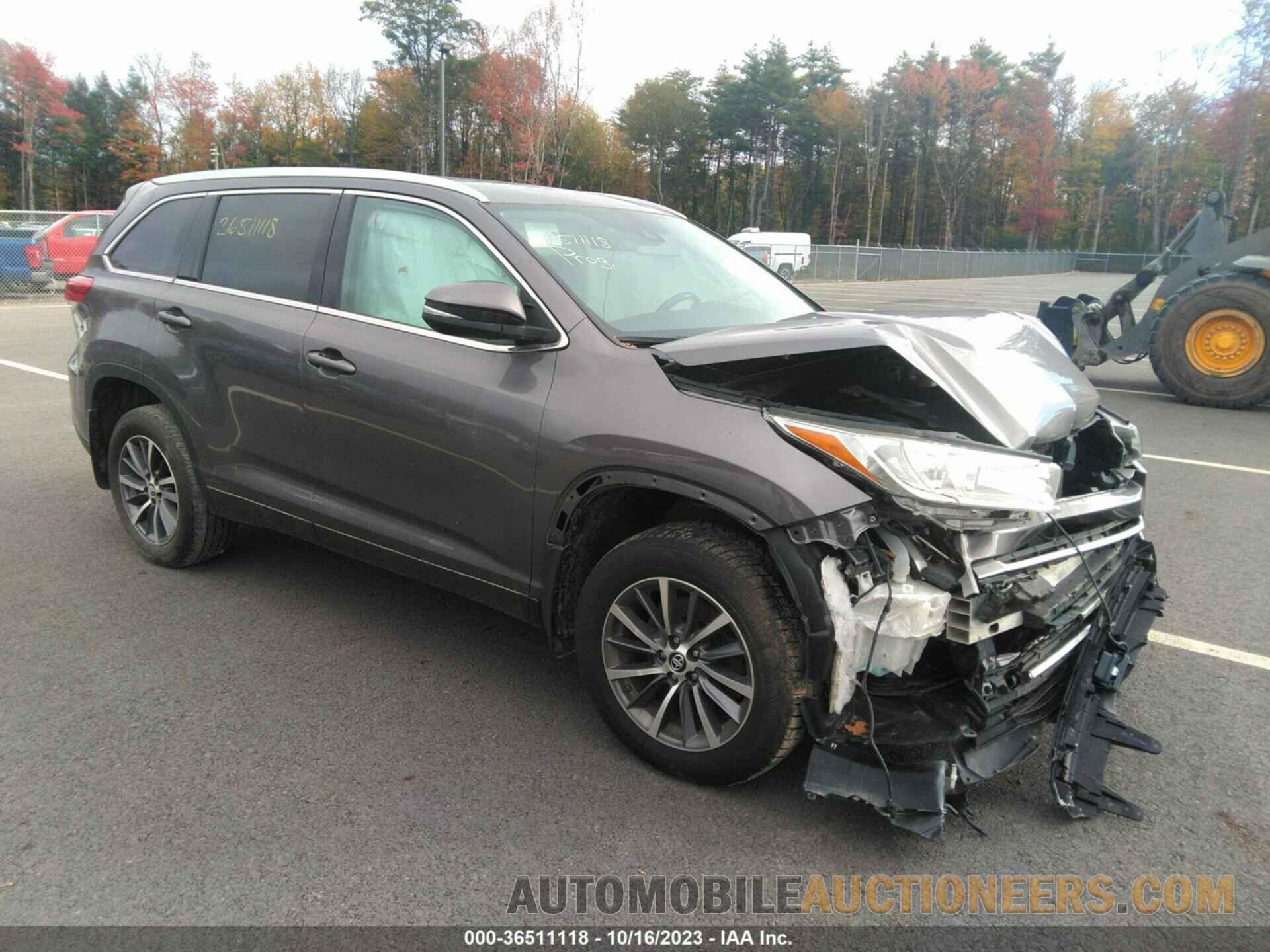 5TDJZRFH5KS715738 TOYOTA HIGHLANDER 2019