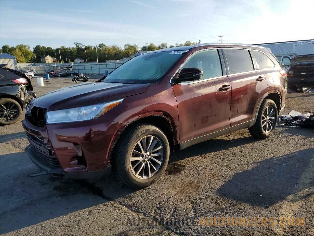 5TDJZRFH5KS985309 TOYOTA HIGHLANDER 2019