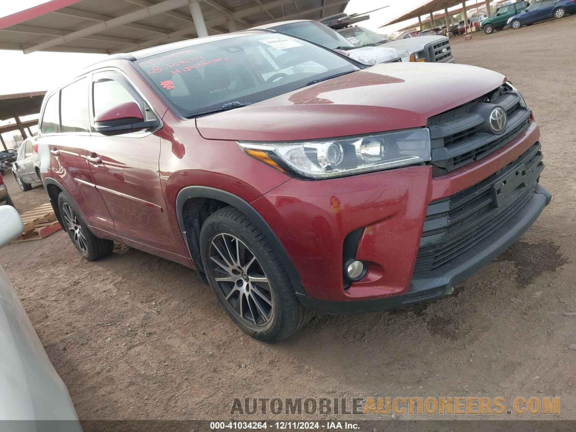 5TDJZRFH6JS495704 TOYOTA HIGHLANDER 2018