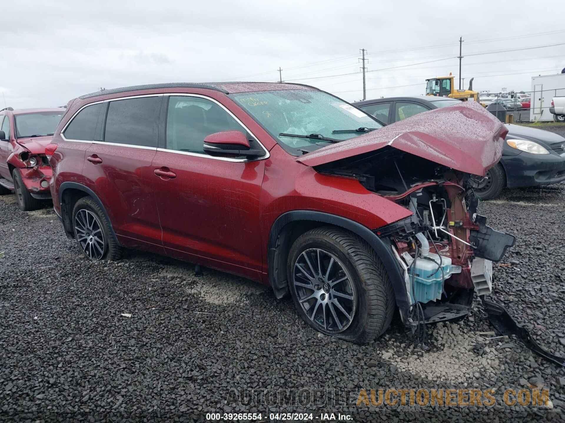 5TDJZRFH6JS539555 TOYOTA HIGHLANDER 2018