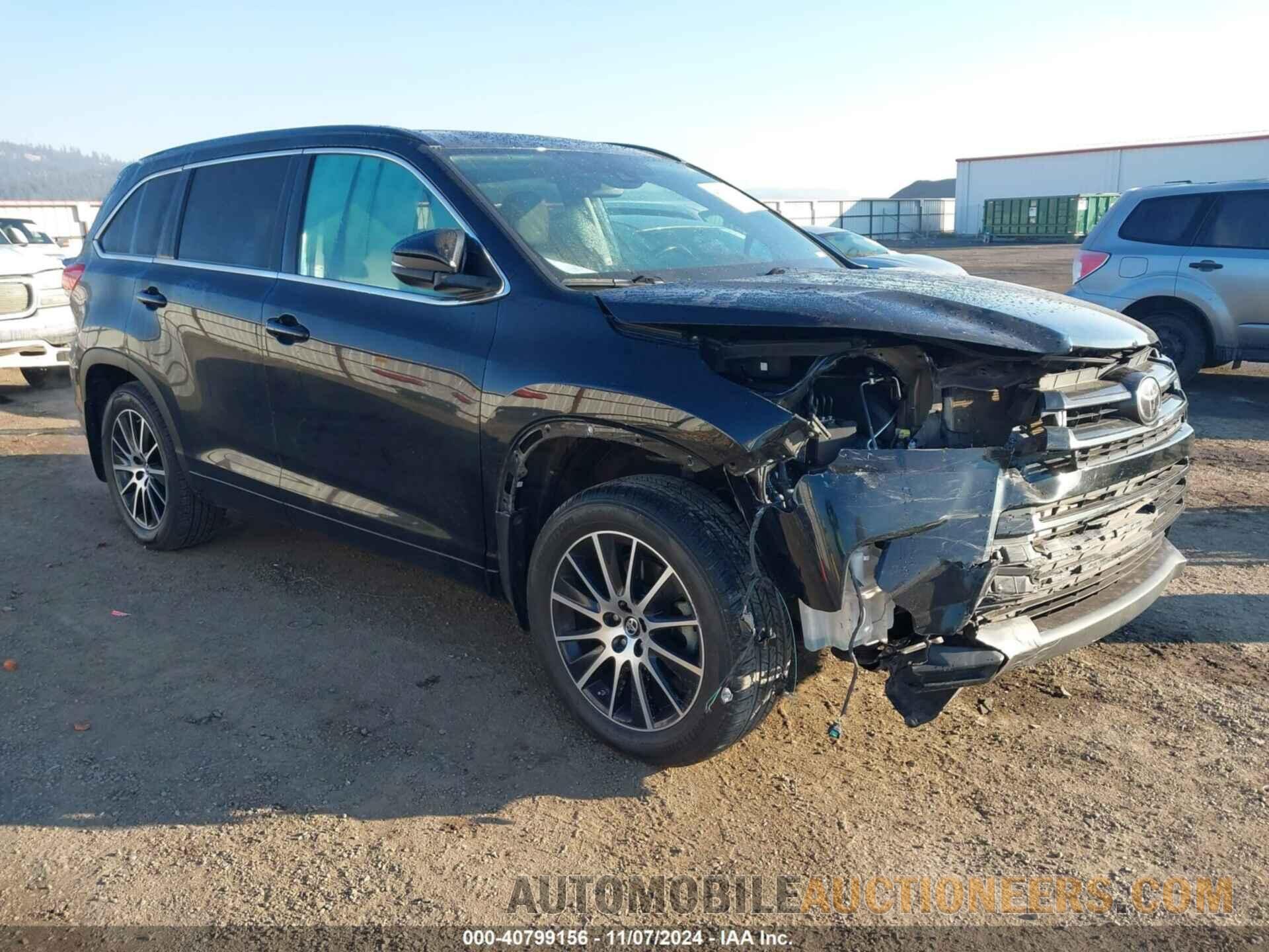 5TDJZRFH6JS541578 TOYOTA HIGHLANDER 2018