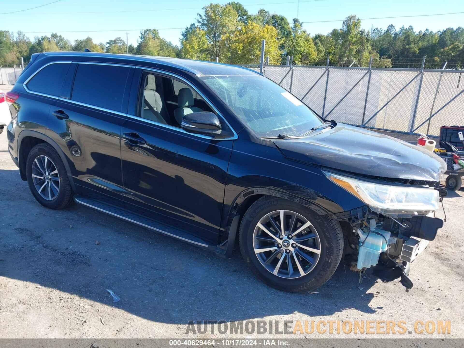 5TDJZRFH6JS543668 TOYOTA HIGHLANDER 2018