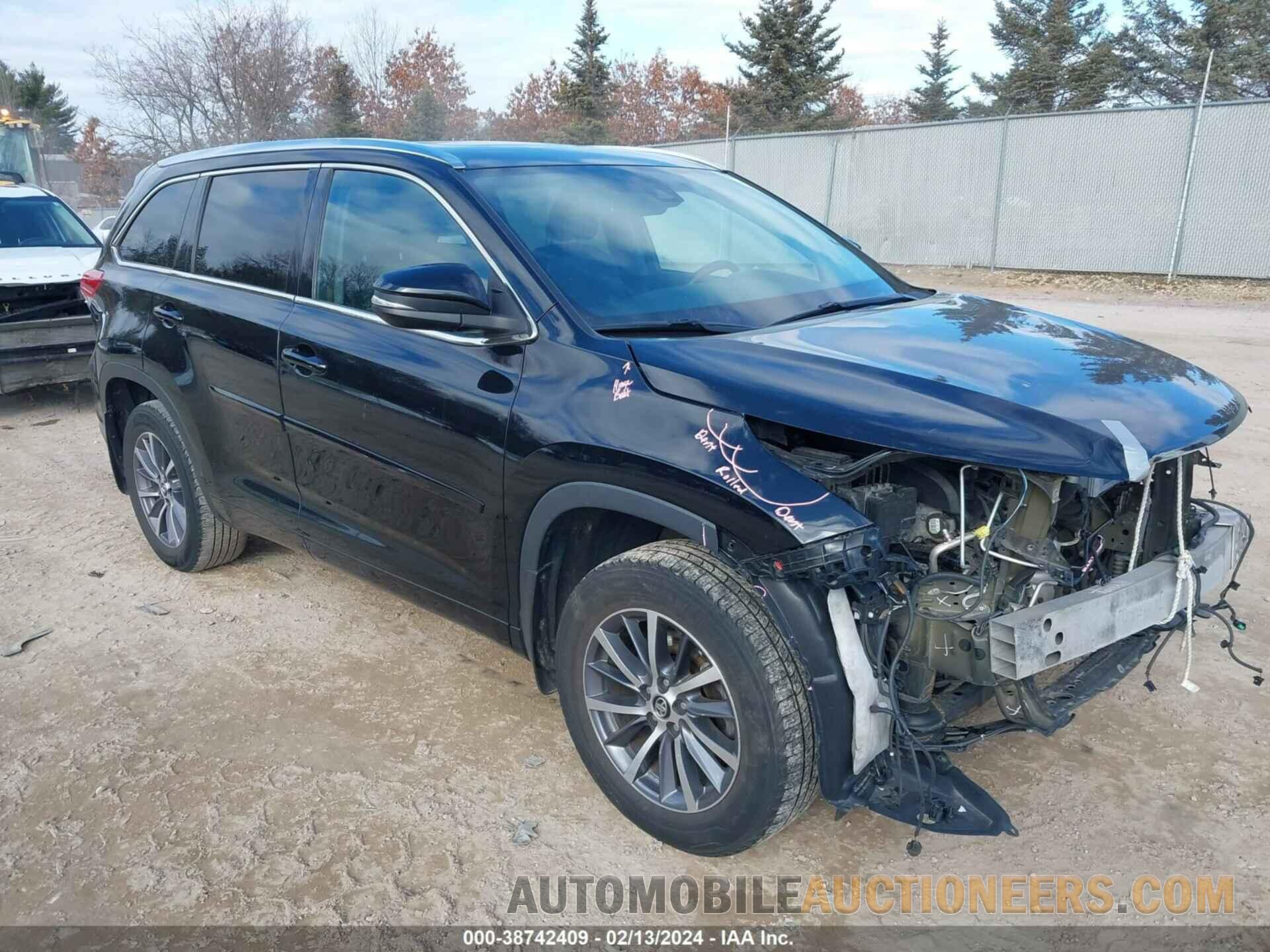 5TDJZRFH6JS823106 TOYOTA HIGHLANDER 2018