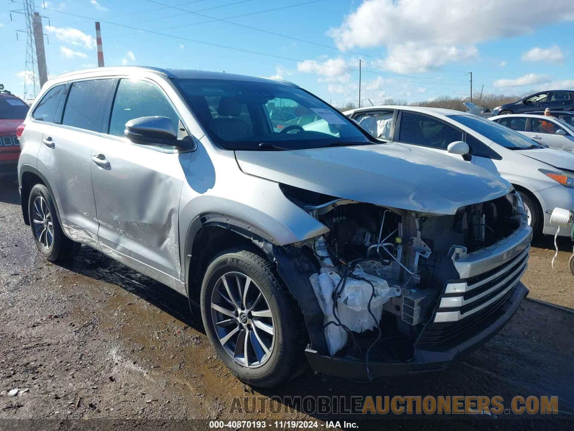 5TDJZRFH6JS896122 TOYOTA HIGHLANDER 2018