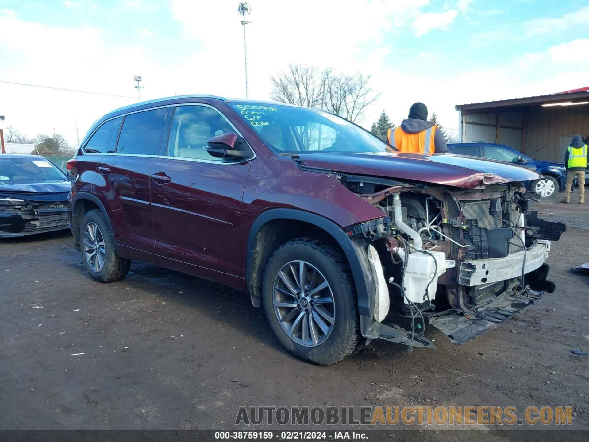 5TDJZRFH6JS914151 TOYOTA HIGHLANDER 2018