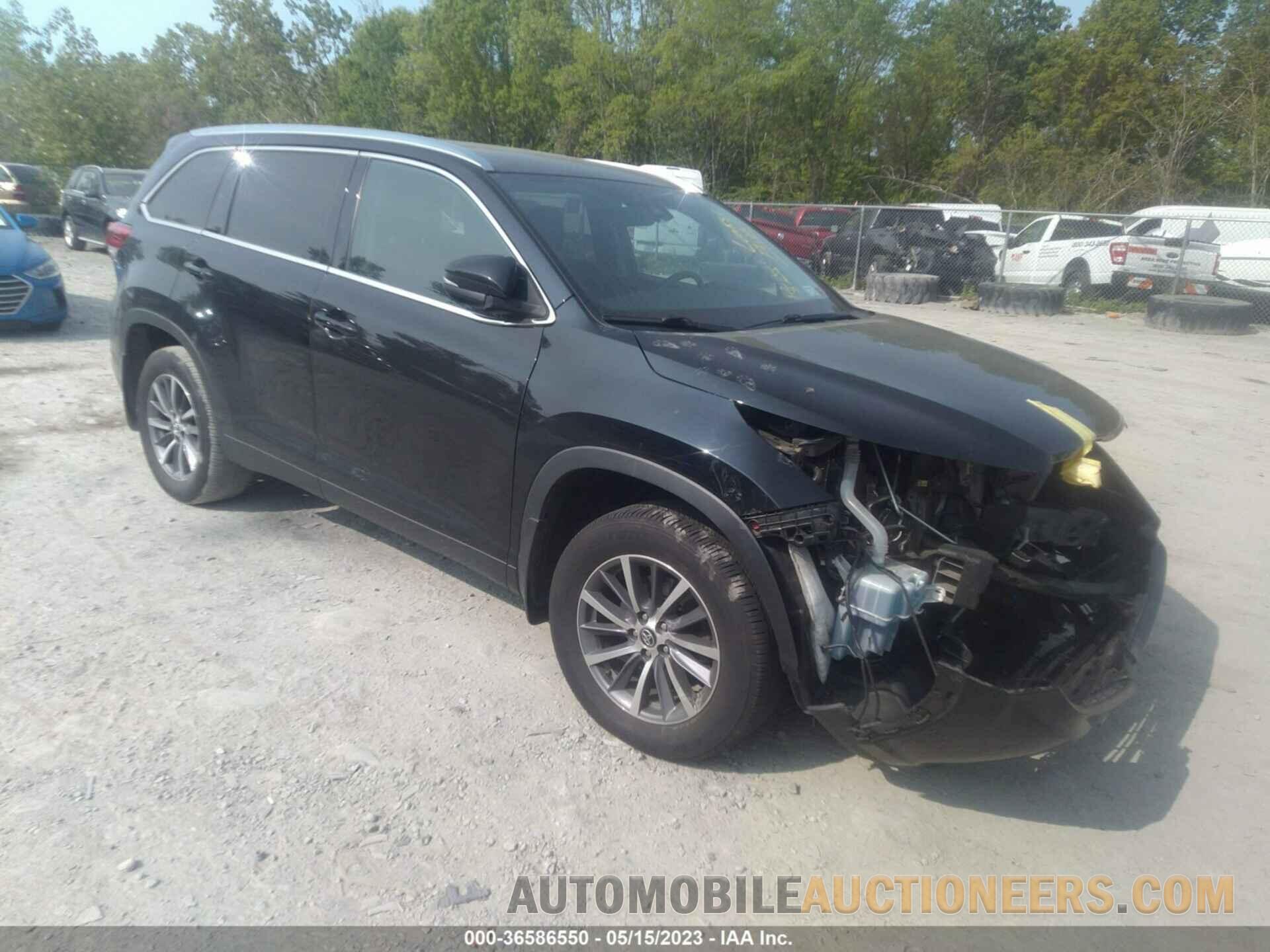 5TDJZRFH6KS590717 TOYOTA HIGHLANDER 2019