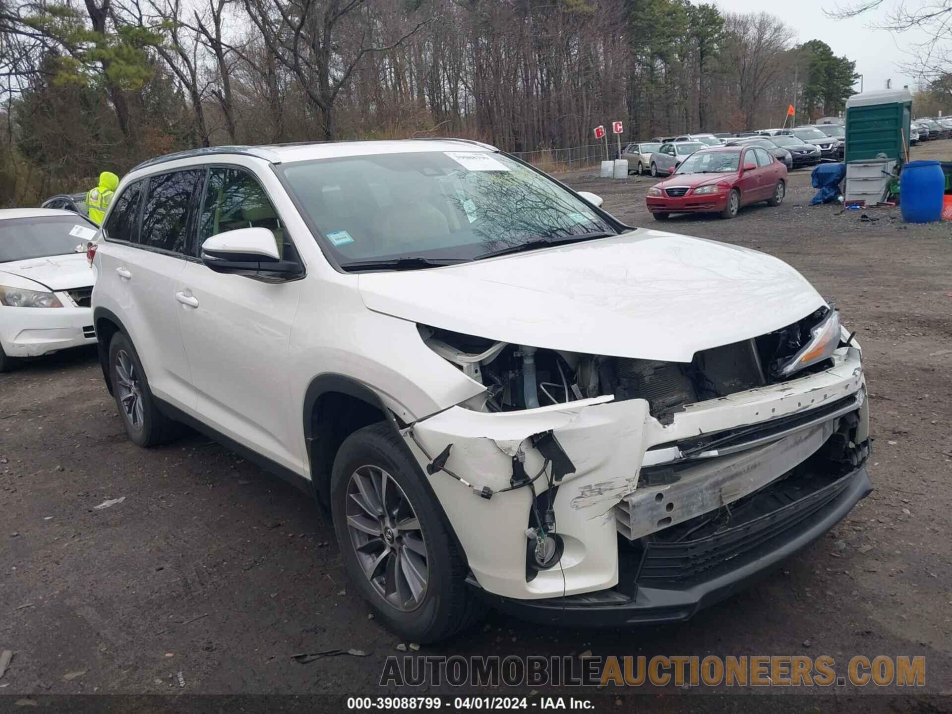 5TDJZRFH6KS602428 TOYOTA HIGHLANDER 2019