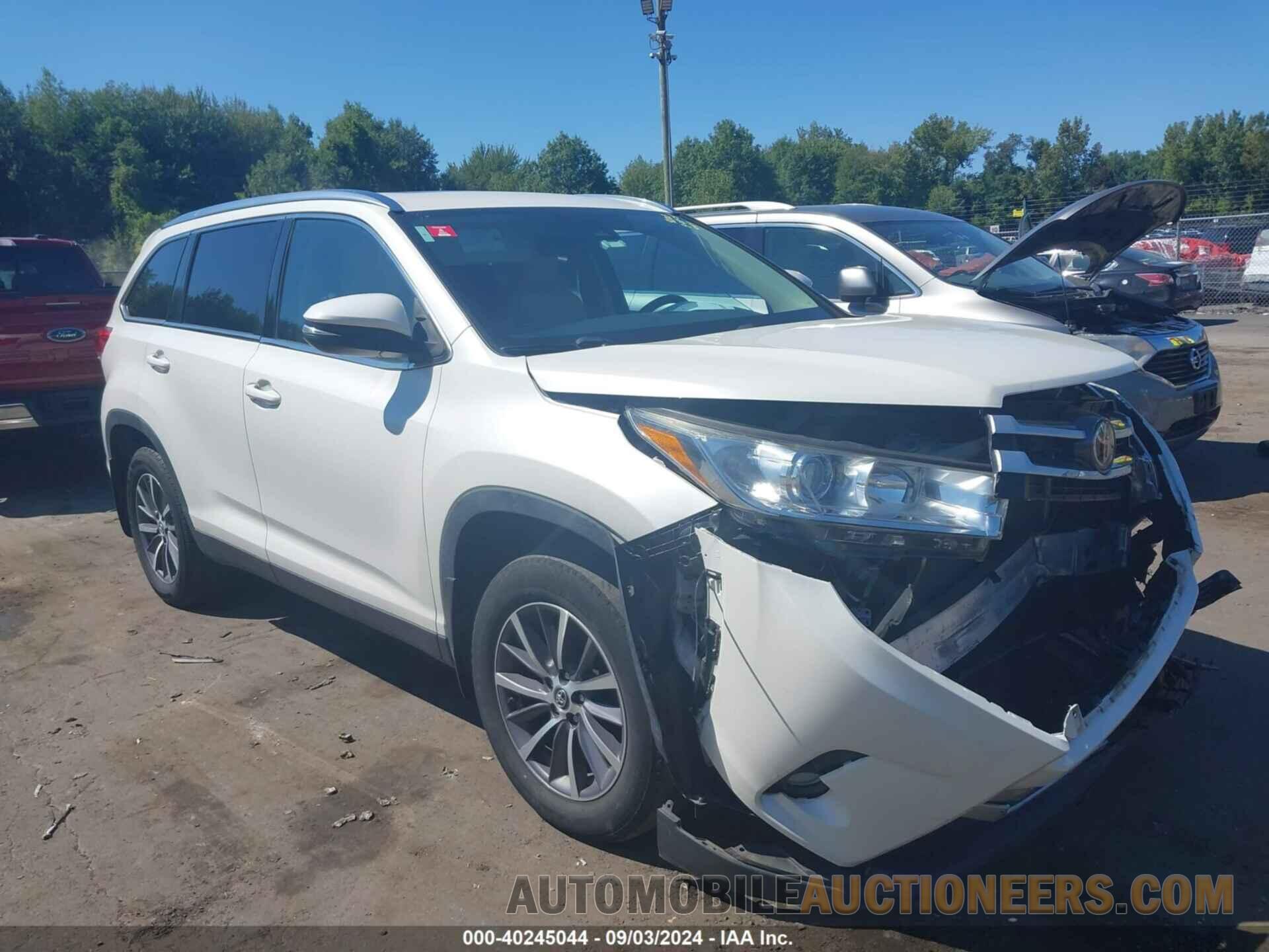 5TDJZRFH6KS604681 TOYOTA HIGHLANDER 2019