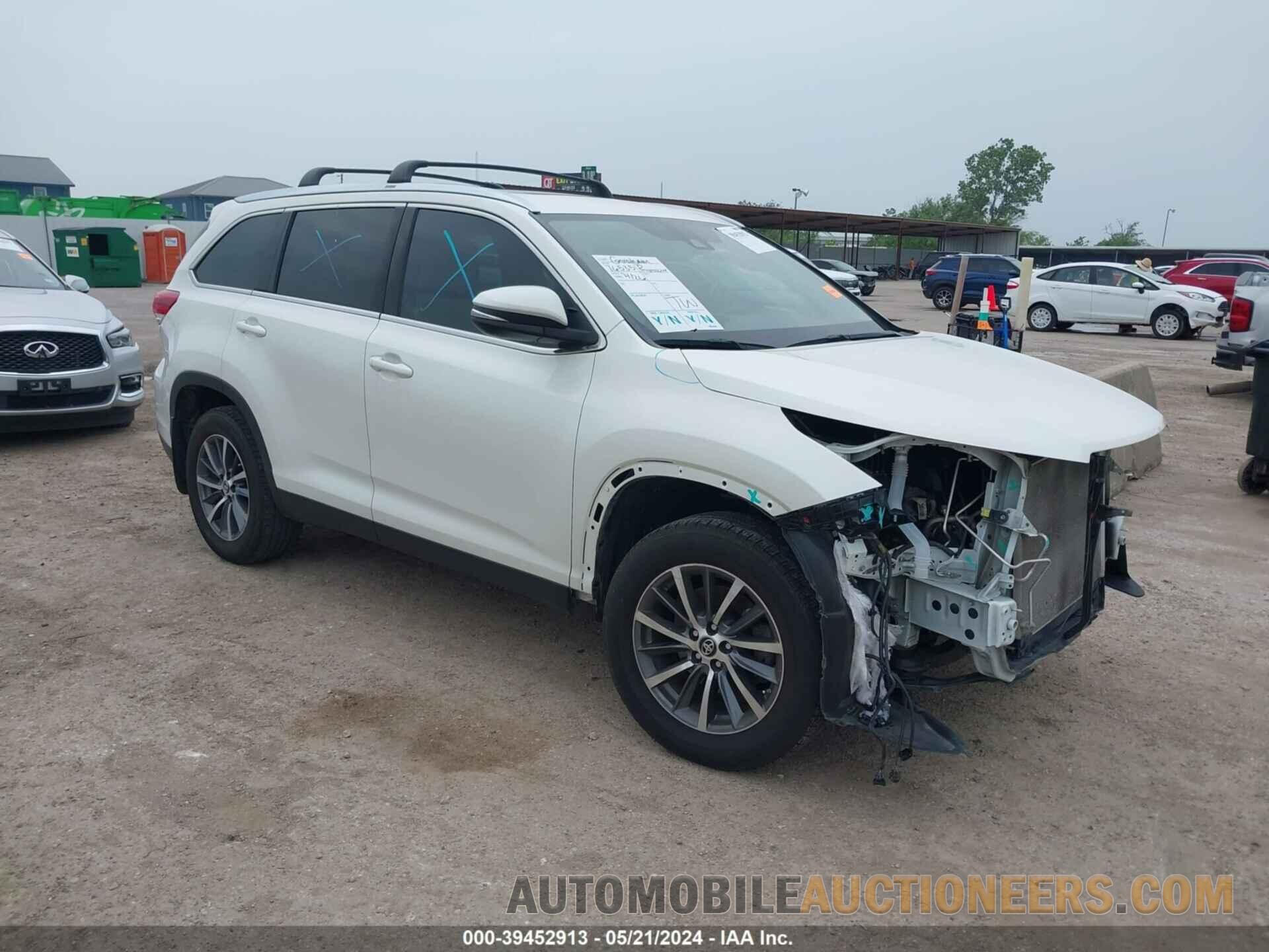 5TDJZRFH6KS733424 TOYOTA HIGHLANDER 2019