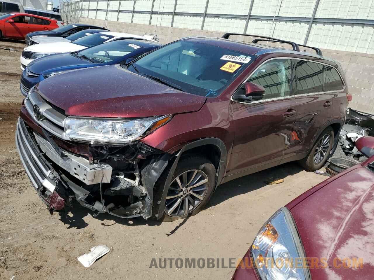 5TDJZRFH6KS934773 TOYOTA HIGHLANDER 2019