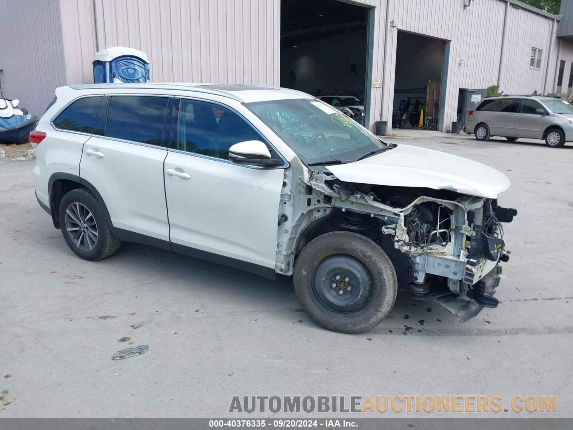 5TDJZRFH6KS934871 TOYOTA HIGHLANDER 2019