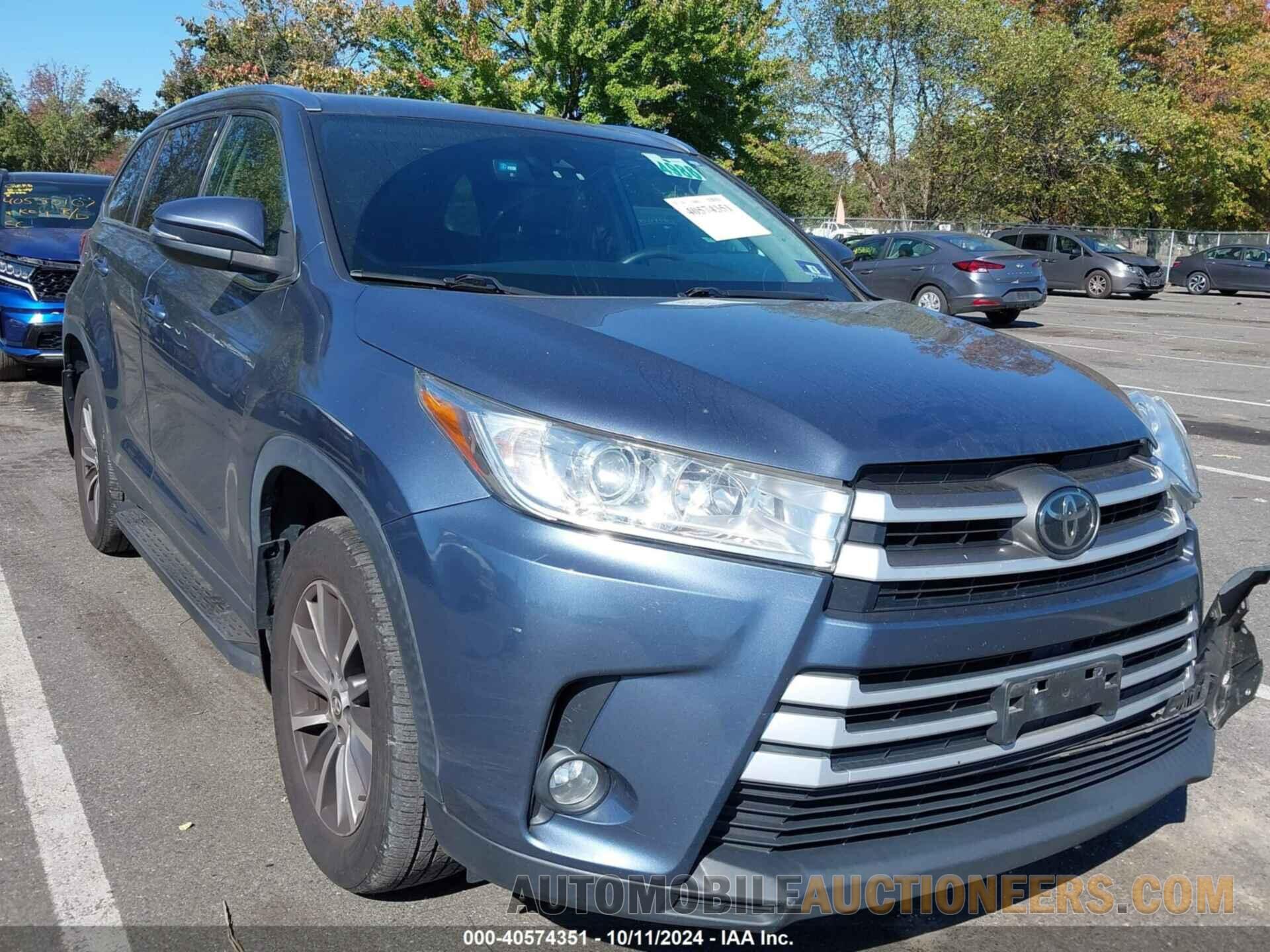 5TDJZRFH6KS970267 TOYOTA HIGHLANDER 2019