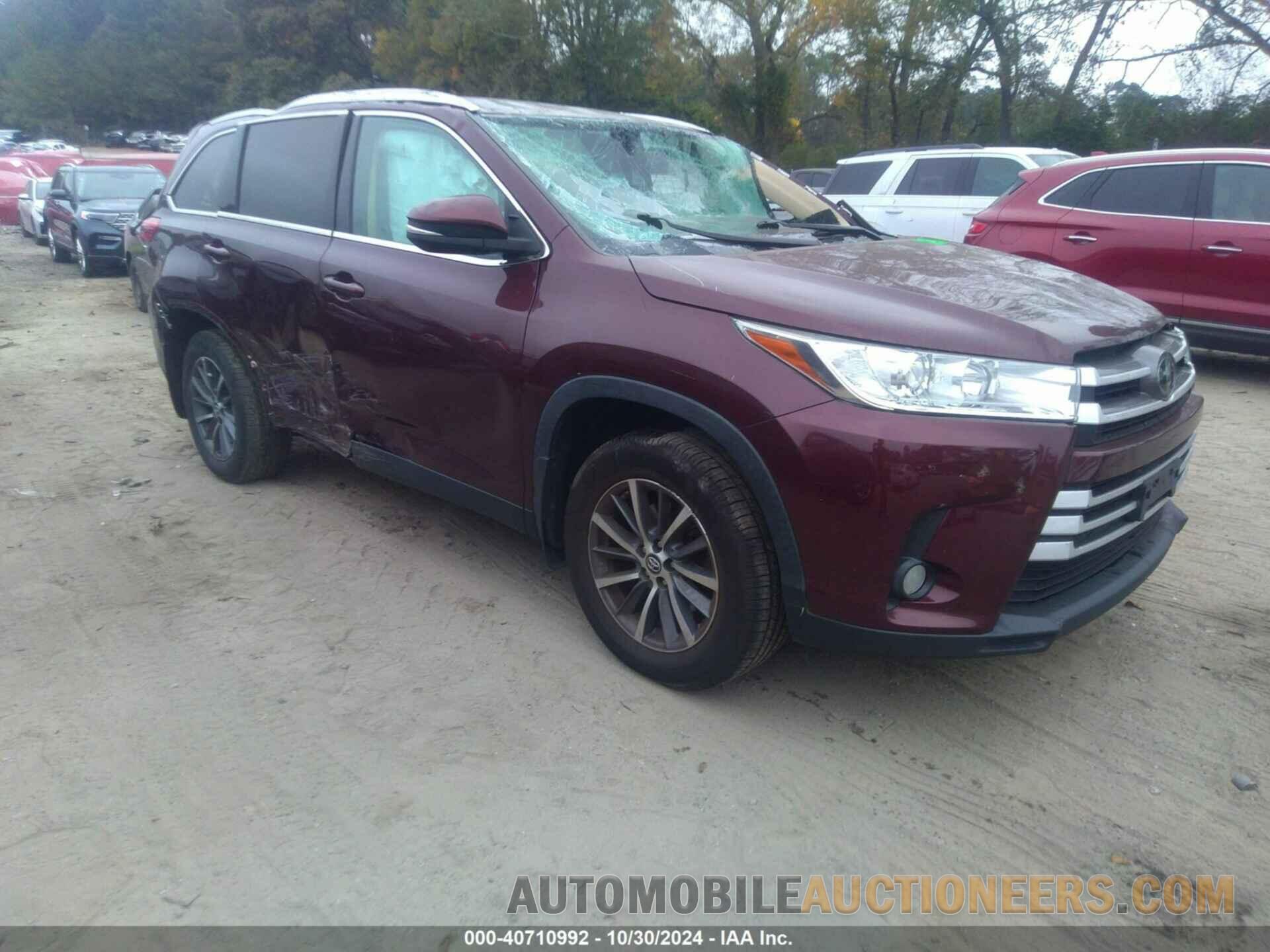 5TDJZRFH6KS974657 TOYOTA HIGHLANDER 2019