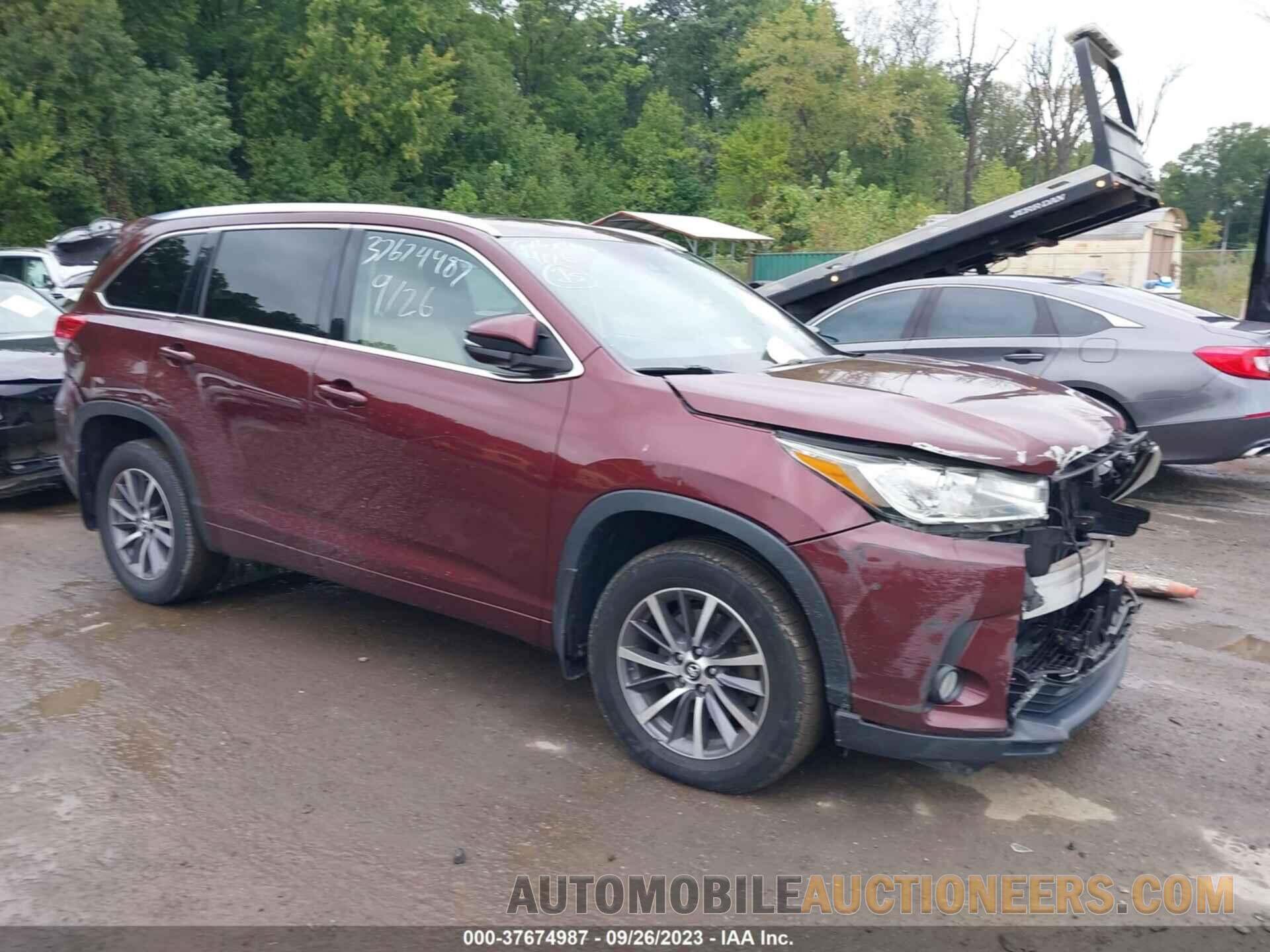 5TDJZRFH7HS358314 TOYOTA HIGHLANDER 2017