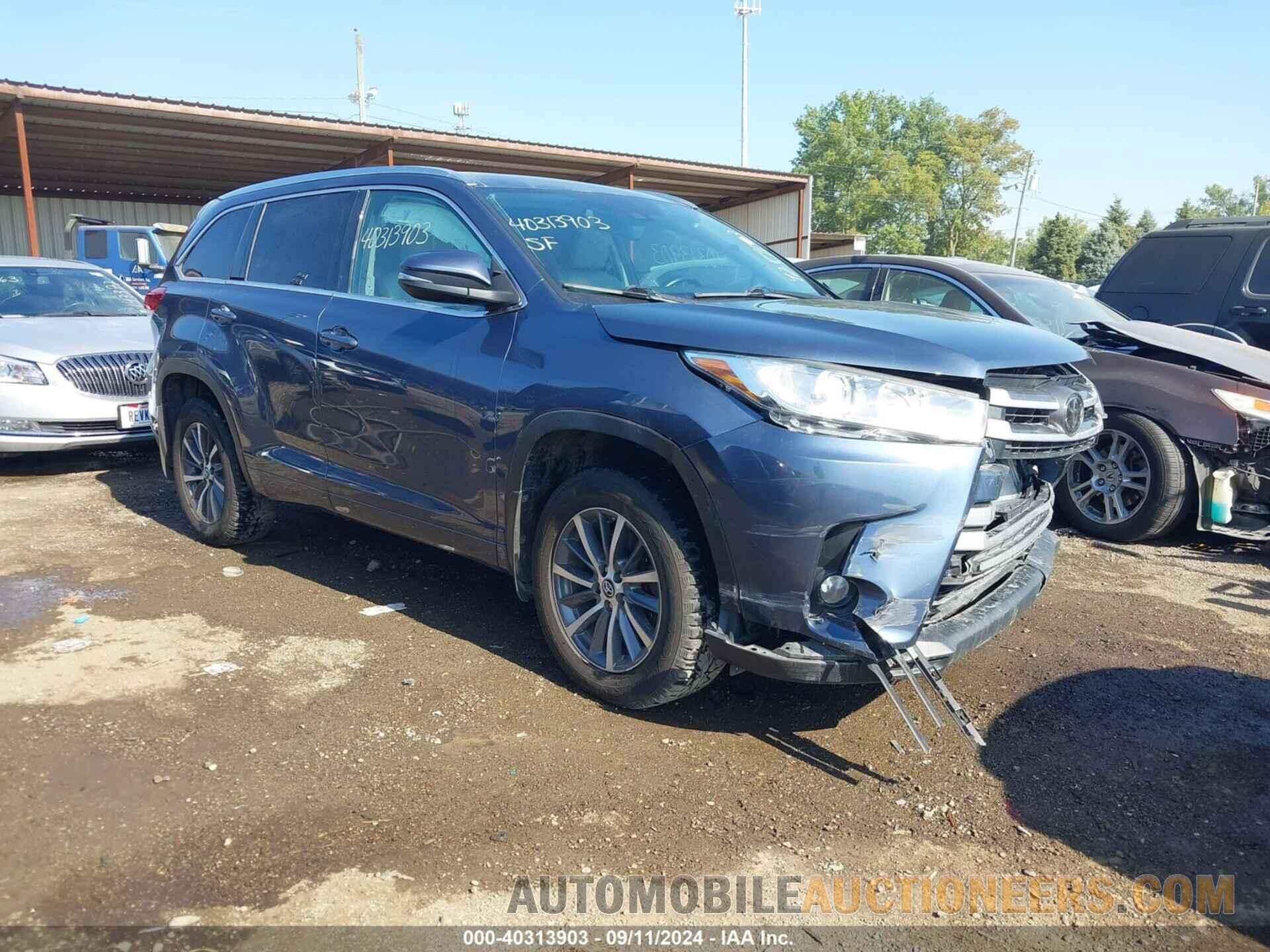 5TDJZRFH7HS428913 TOYOTA HIGHLANDER 2017