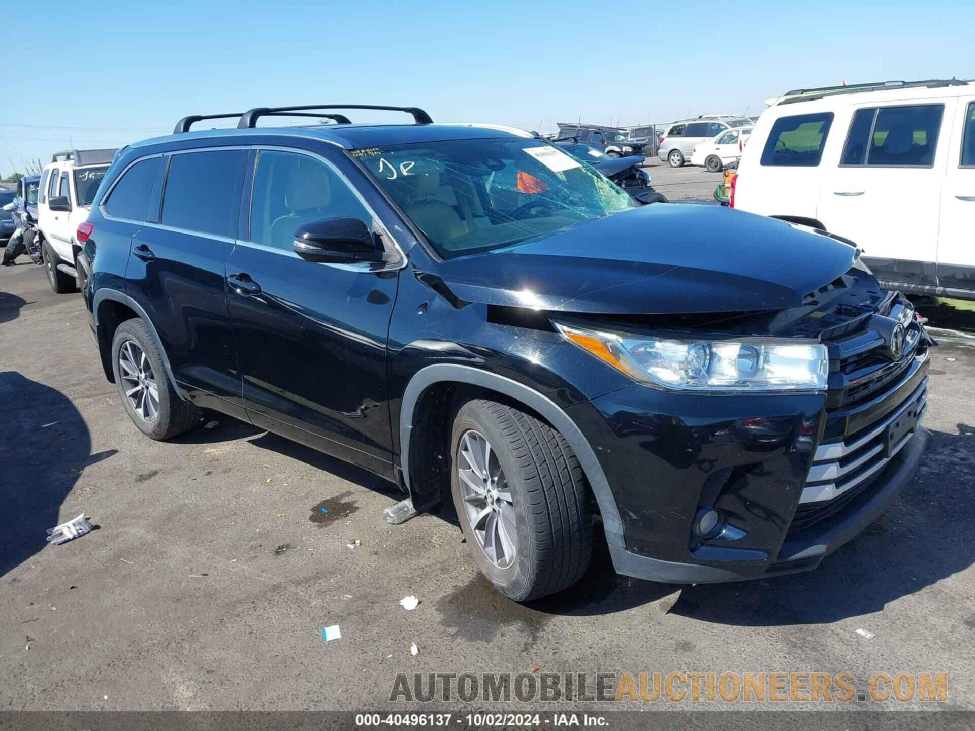 5TDJZRFH7HS430158 TOYOTA HIGHLANDER 2017