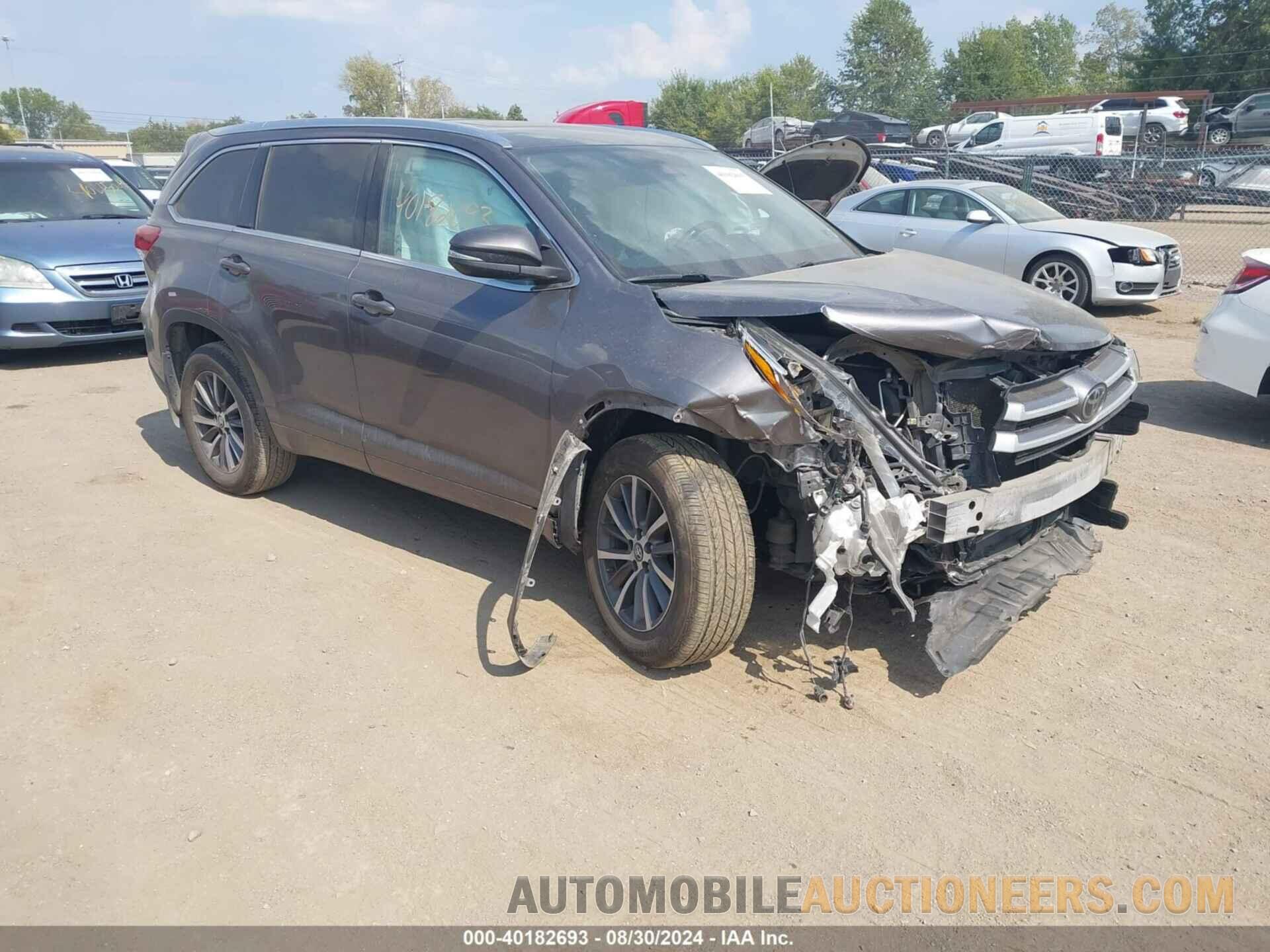 5TDJZRFH7HS444335 TOYOTA HIGHLANDER 2017