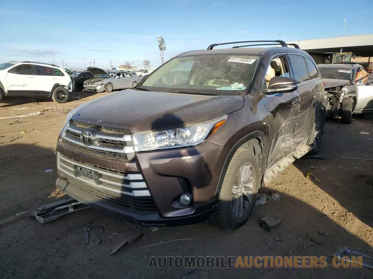 5TDJZRFH7HS444433 TOYOTA HIGHLANDER 2017