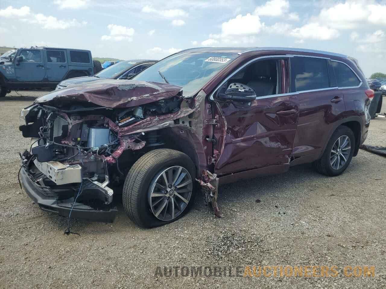 5TDJZRFH7JS850766 TOYOTA HIGHLANDER 2018